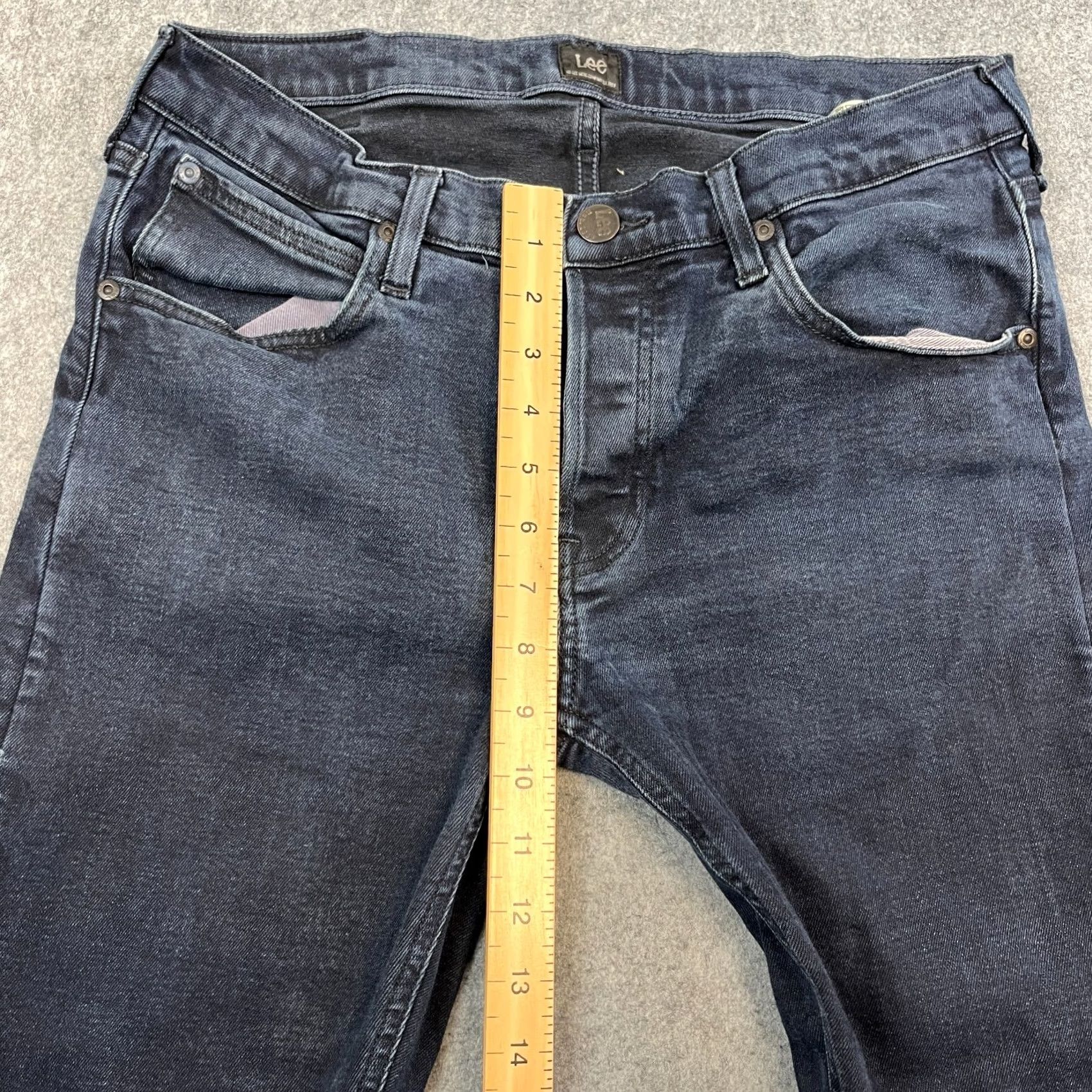 Lee Lee Jeans Slim 34 32 Dark Wash Blue Stretch Daren Mens Jeans Slim Denim Cotton Polyester Elastan 5-Pocket Brand Lee Daren Regular Dark 34x32 Mens Size US 34 / EU 50 - 5 Thumbnail