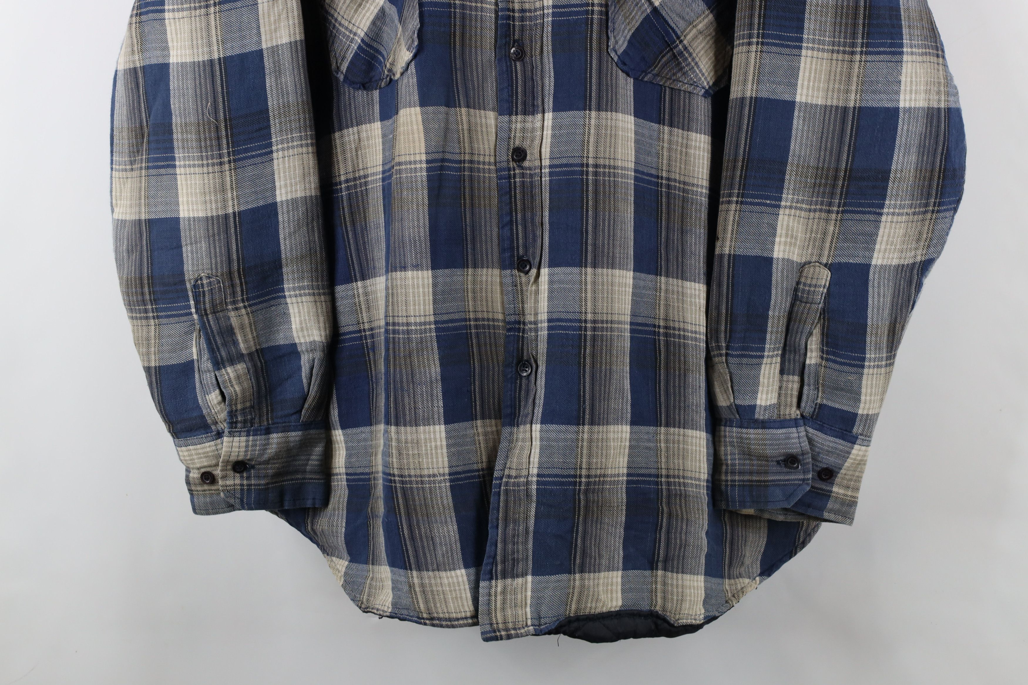 Vintage Vintage 90s Streetwear Flannel Shirt Jacket Jac shirt Size US XXL / EU 58 / 5 - 3 Thumbnail