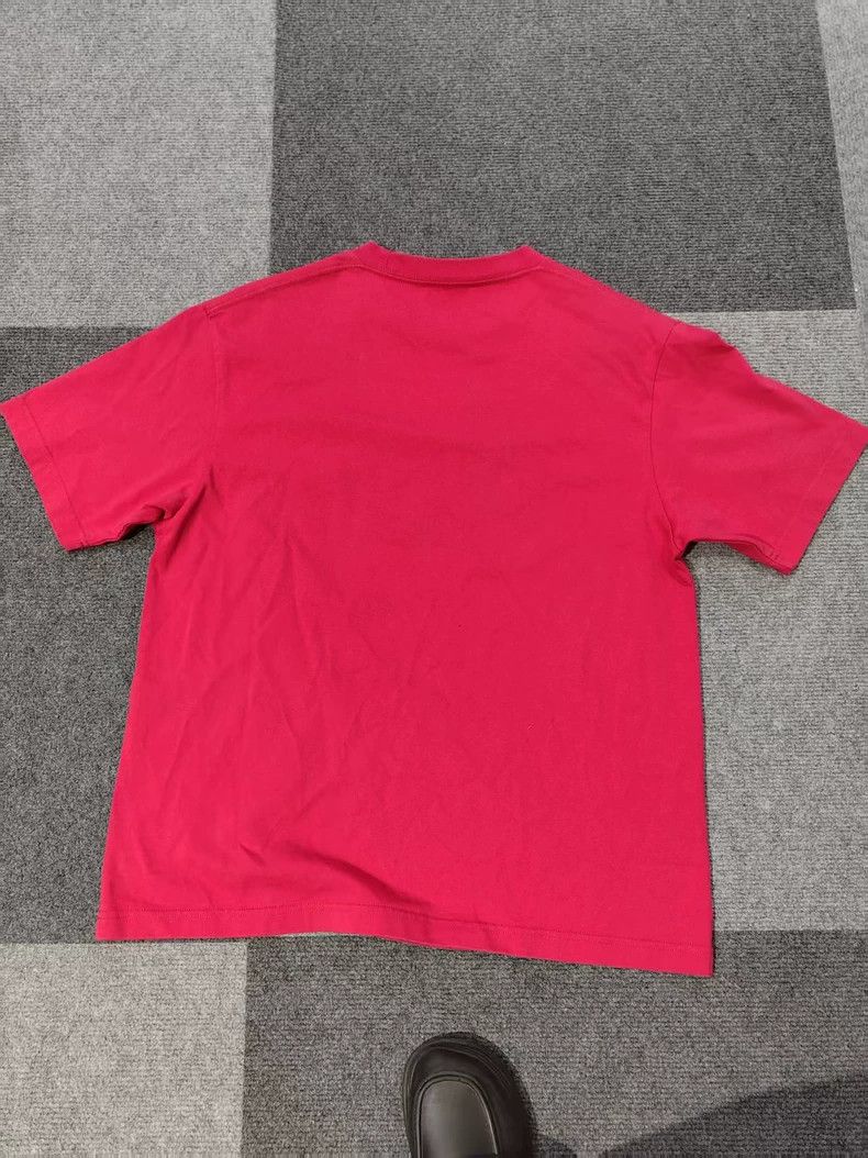 Balenciaga Red Crown Round Neck Short Sleeve