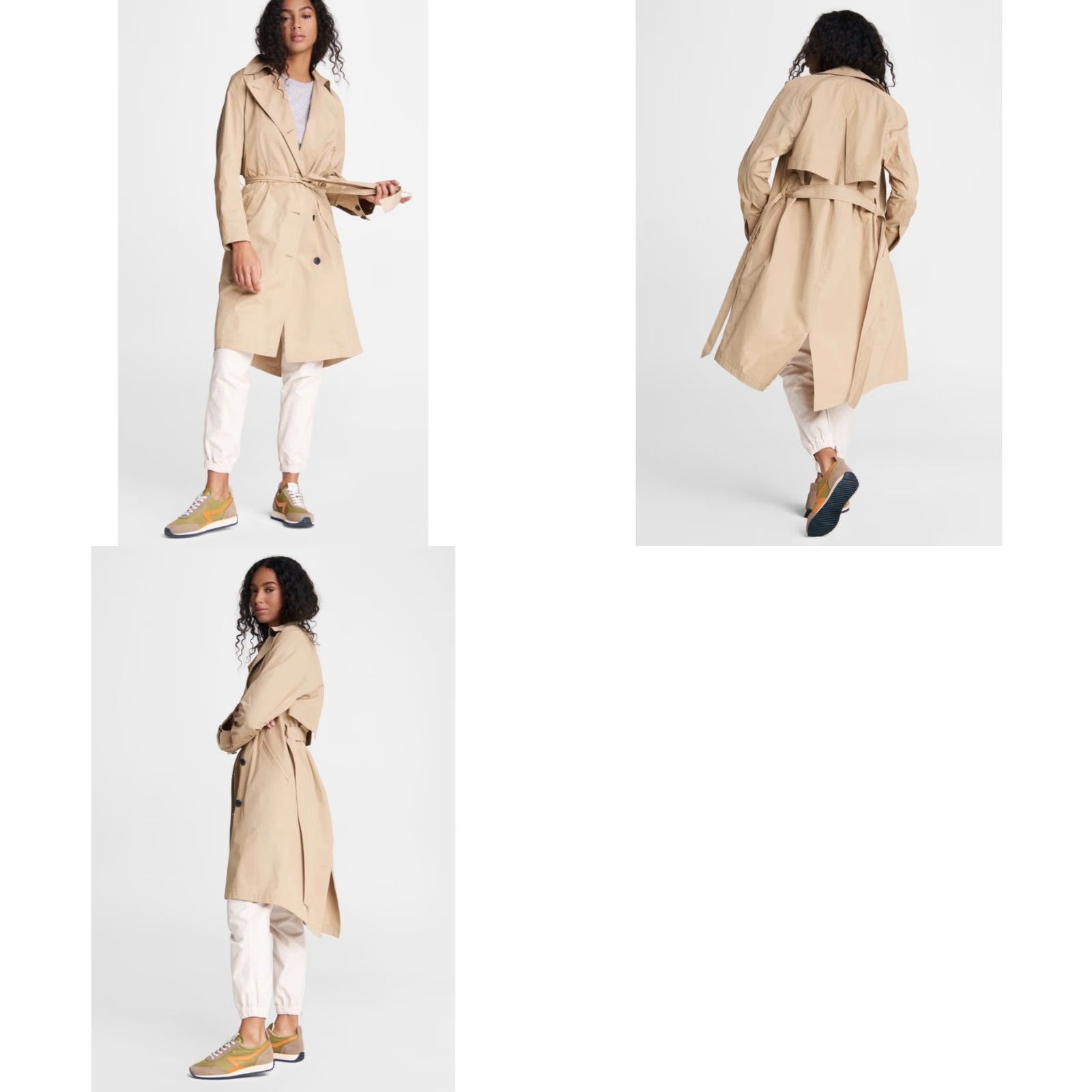 Rag & Bone Rag & Bone Trench Coat Women Beige Cotton Khaki Size M Classic Style 42”-47.5” 21” Pit to Pit Button Tie Coat Size M / US 6-8 / IT 42-44 - 9 Thumbnail