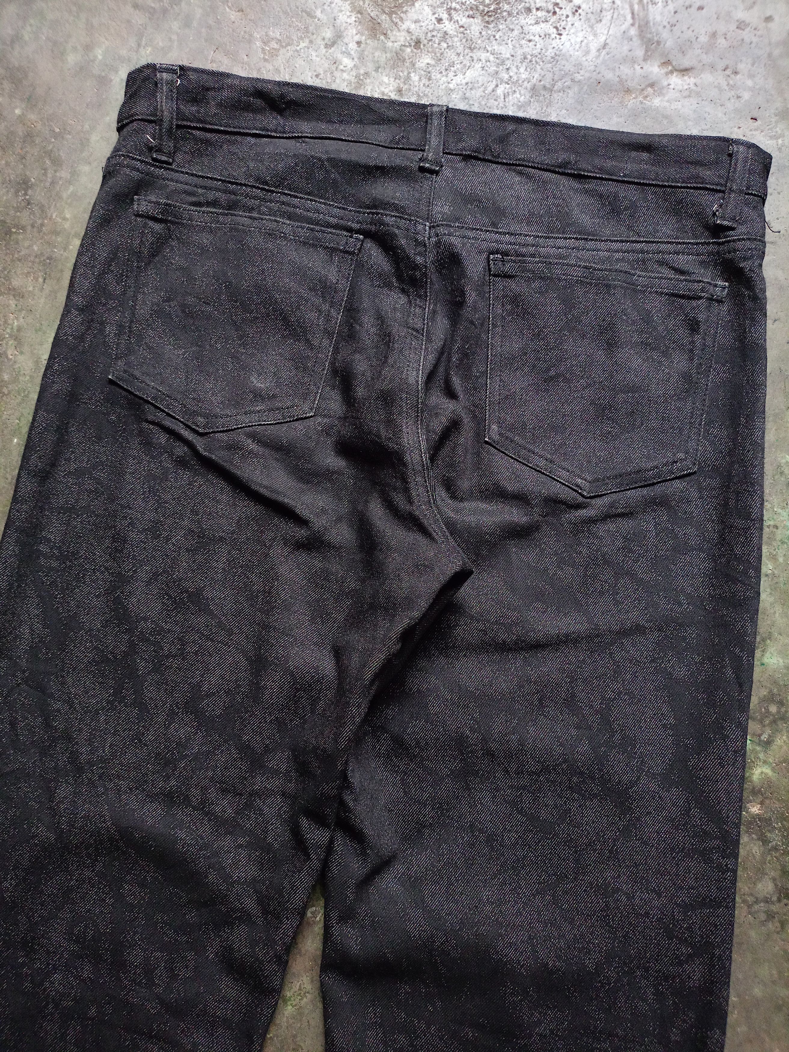 Japanese Brand Movin gear Division Waxed Denim Pants Size US 33 - 4 Thumbnail