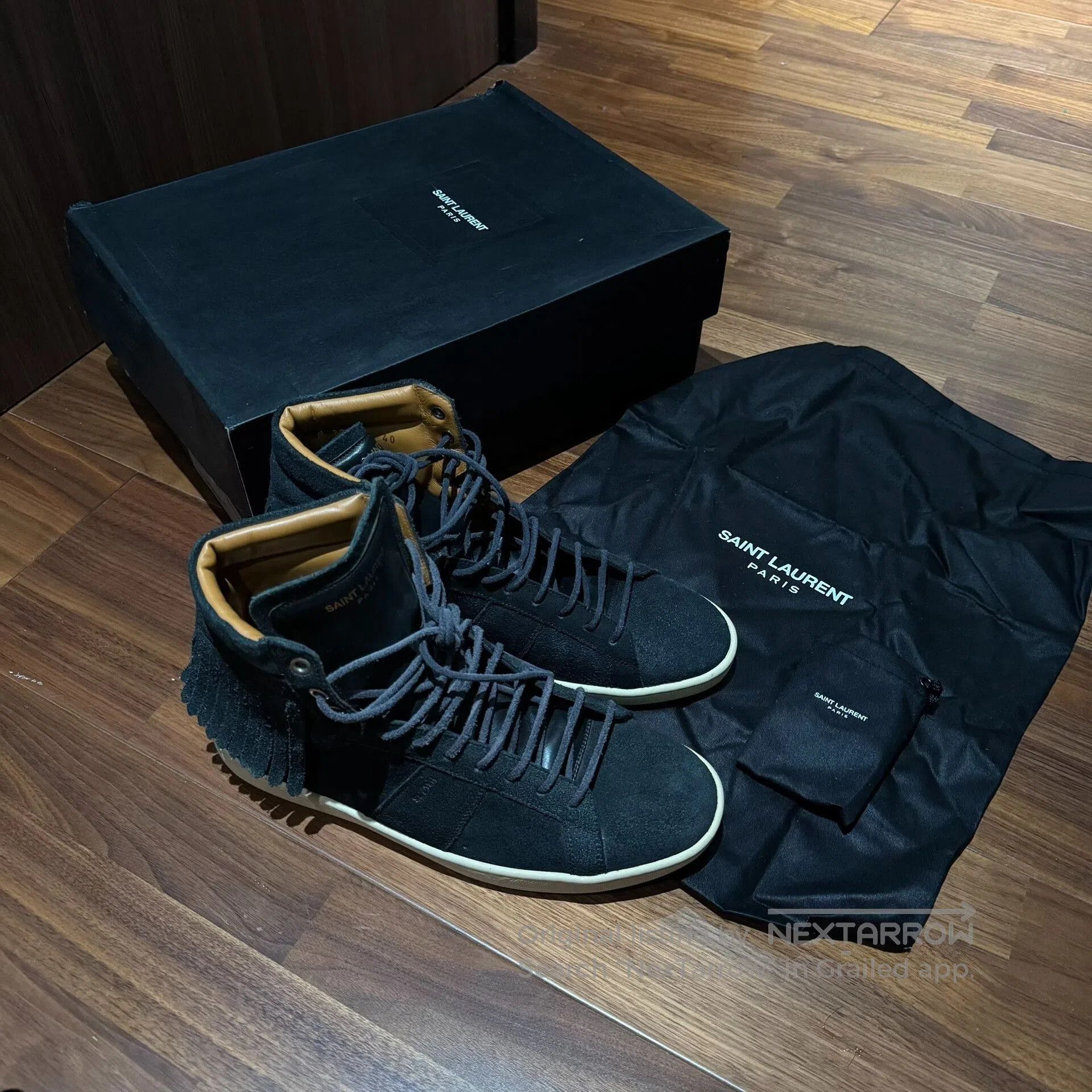 Saint Laurent Paris Saint Laurent Leather Casual Sneakers for Men. Size US 7 / EU 40 - 1 Thumbnail