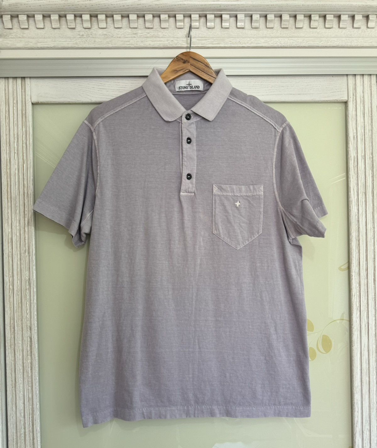 Stone Island Mini Logo Pocket Tee Purple T-shirt