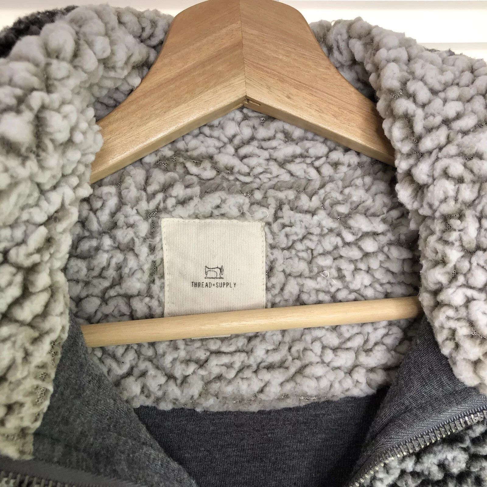 Other Sherpa Black White 1/4 Zip Jacket S Pullover Sweatshirt Size S / US 4 / IT 40 - 3 Thumbnail