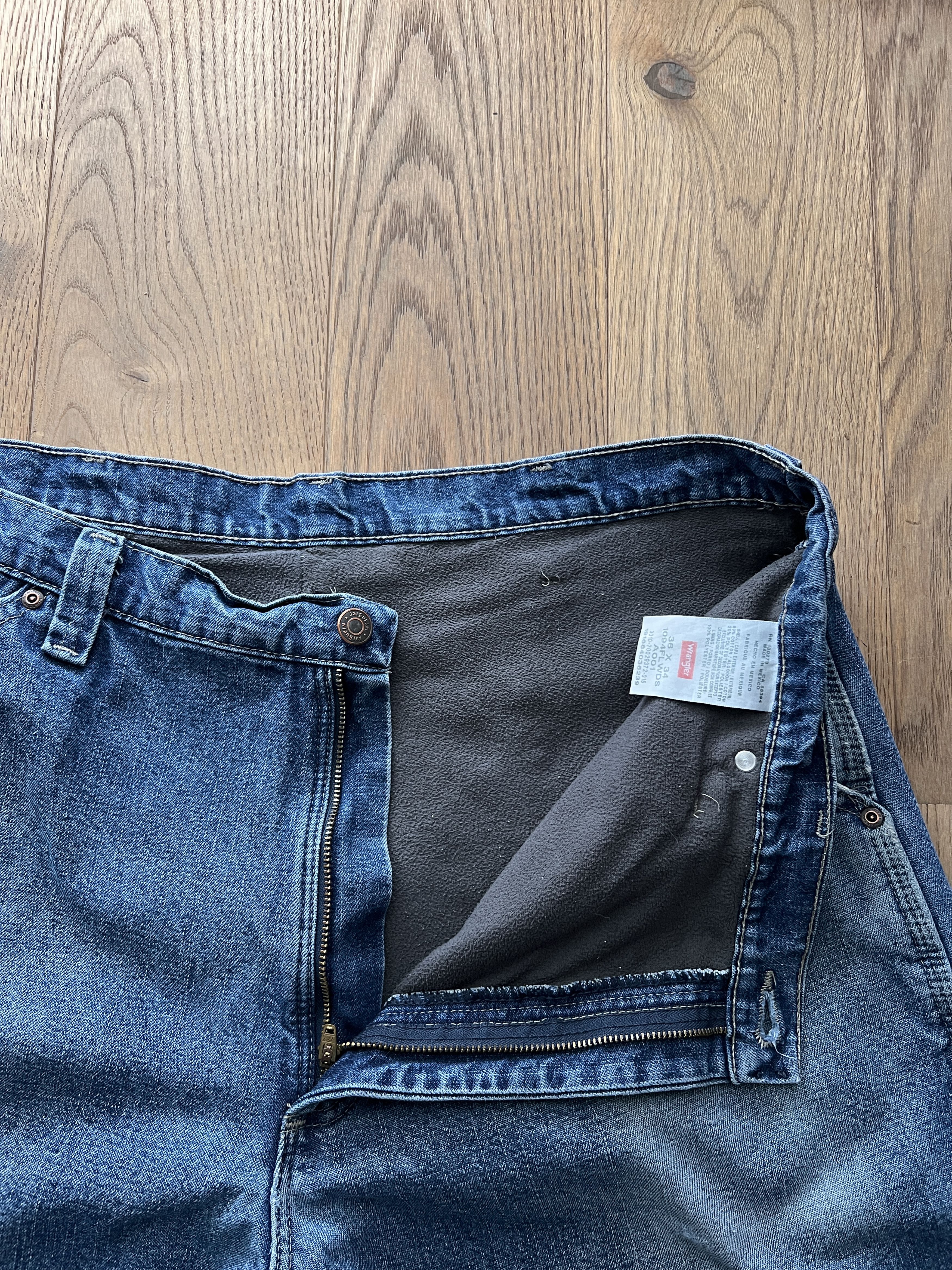 Wrangler Crazy! Wrangler vintage 90s carpenter fleece denim workpants Size US 36 / EU 52 - 11 Thumbnail
