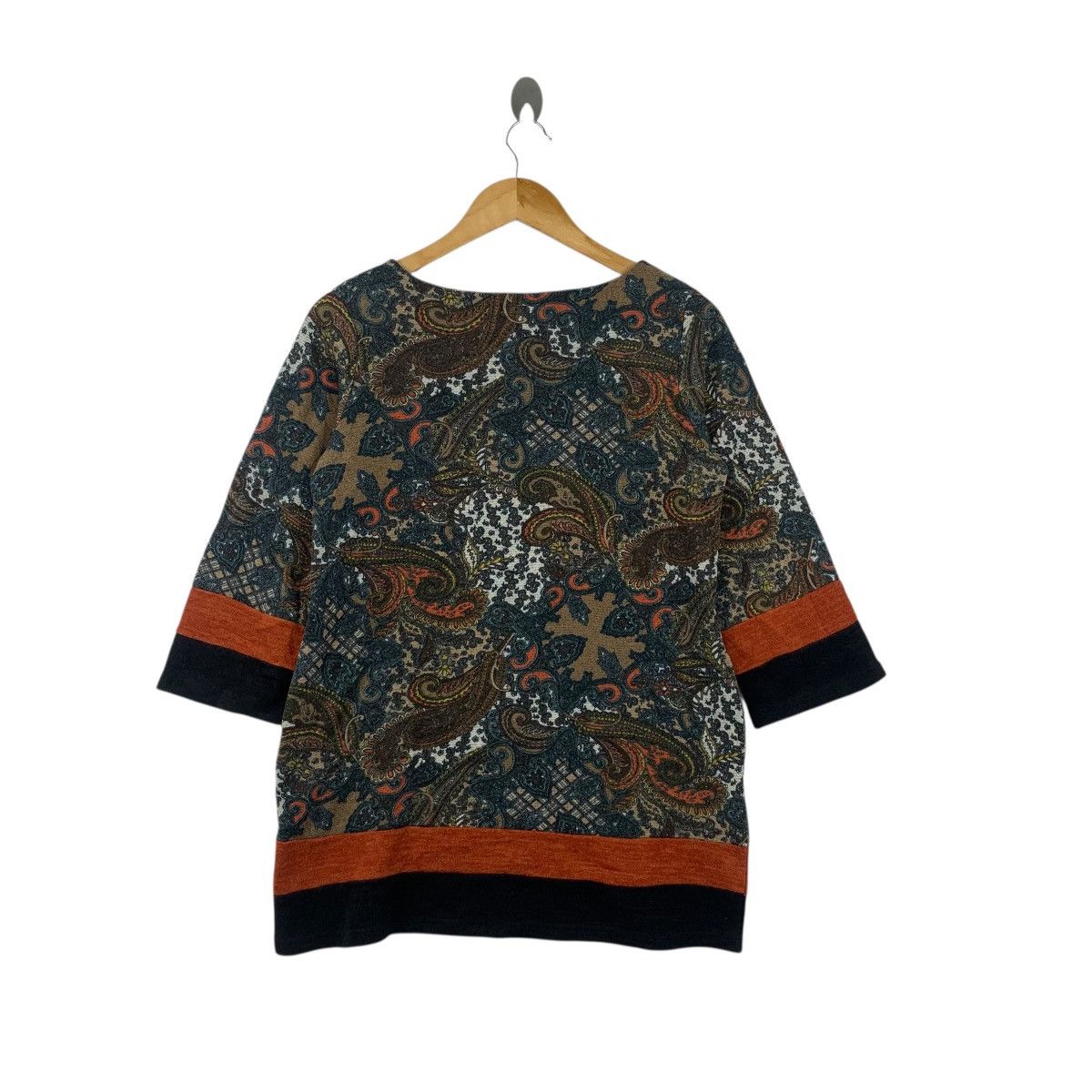 Other ANGEL PLUS TOKYO Paisley Over Print Blouse Shirt Top Spring Size S / US 4 / IT 40 - 6 Thumbnail