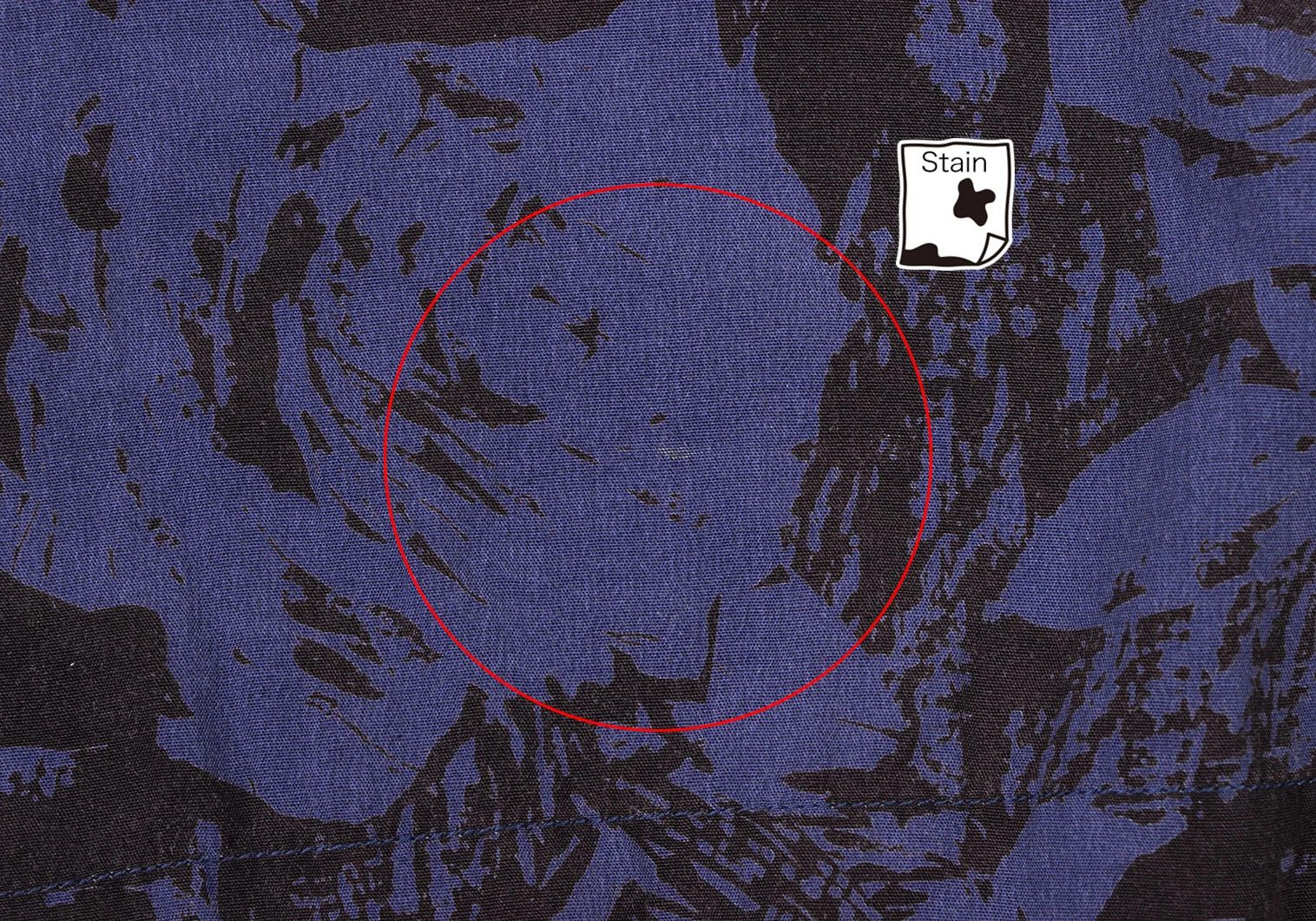 Issey Miyake Rayon Patterned Pullover Shirt in Blue and Black, Size M Size US M / EU 48-50 / 2 - 11 Thumbnail