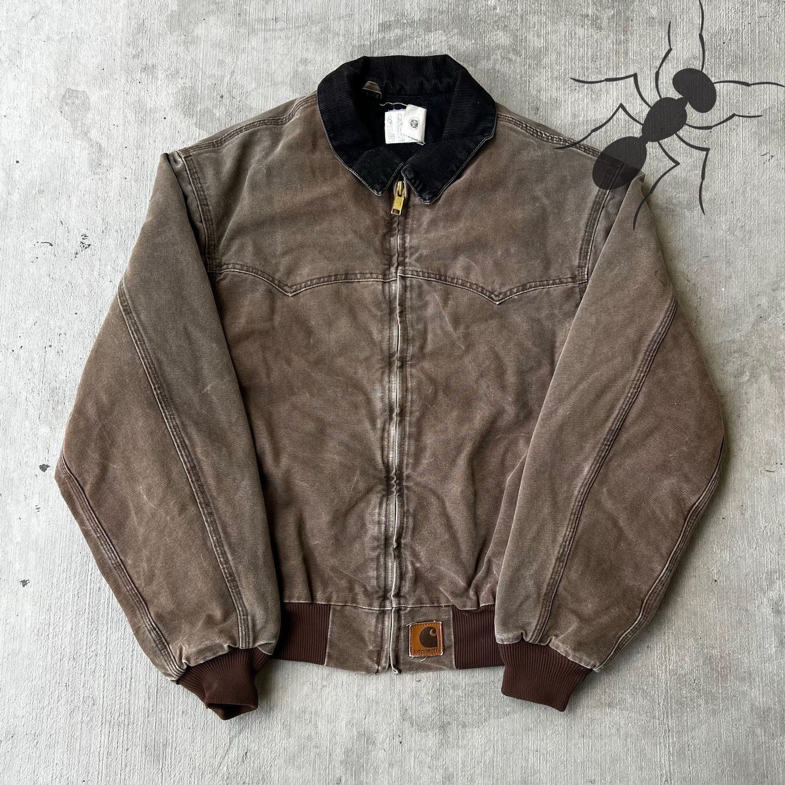 Carhartt × Vintage Carhartt J13 CHT brown santa fe work wear jacket Size US XL / EU 56 / 4 - 1 Thumbnail
