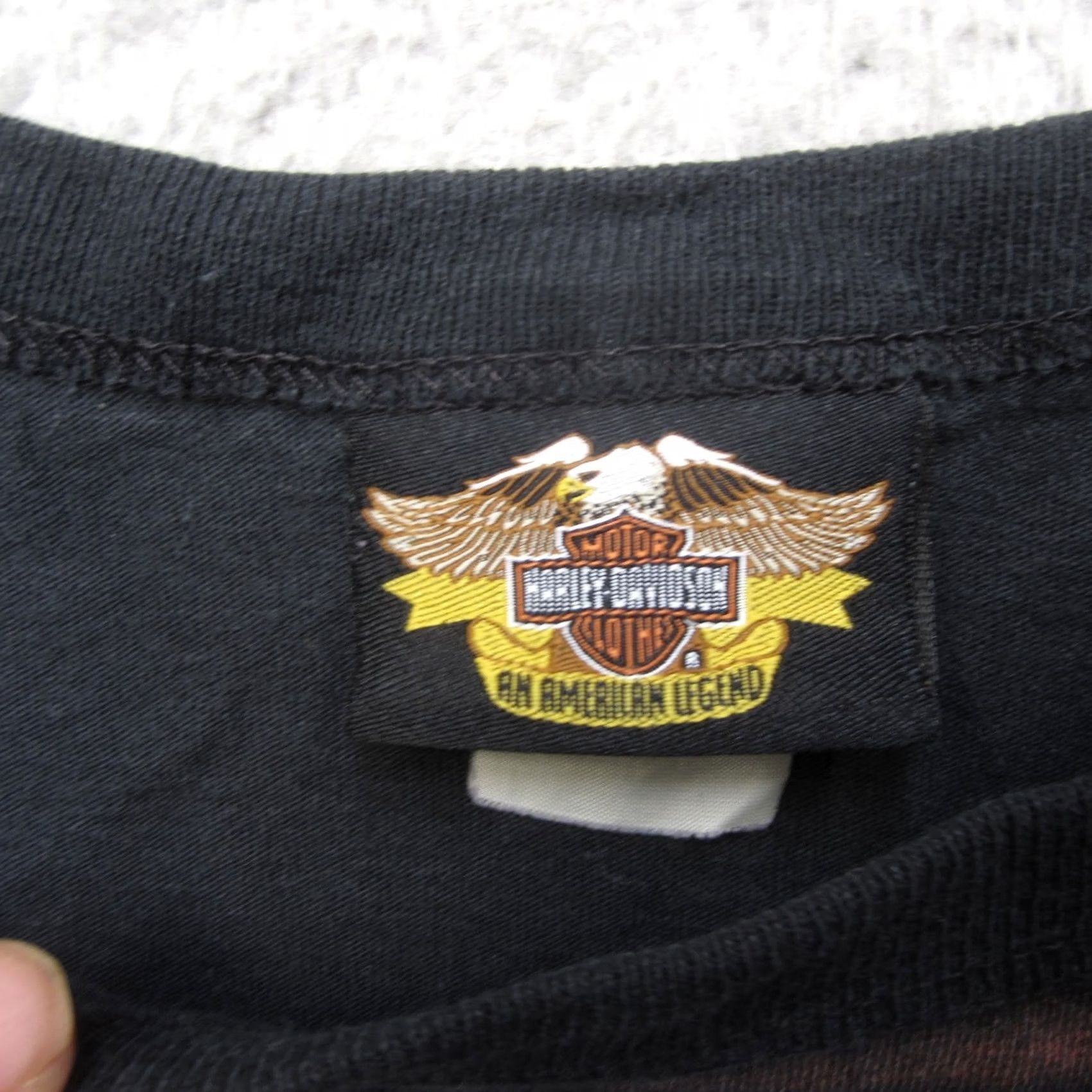Harley Davidson Vintage Harley Davidson Shirt Mens L AOP Motorcycle Graphic Long Sleeve USA 90s - Big Size Size US L / EU 52-54 / 3 - 6 Thumbnail