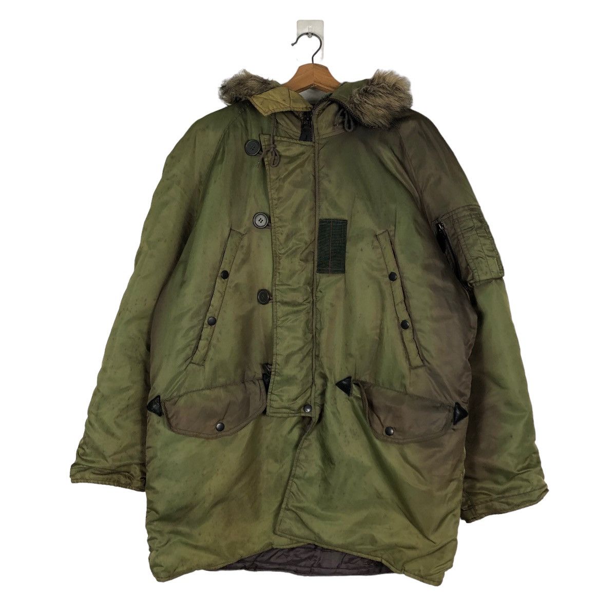 Avirex 🔥Heavy Parka Jacket Avirex USA Mink Fur Hoodie Cargo Pocket Size US M / EU 48-50 / 2 - 1 Thumbnail