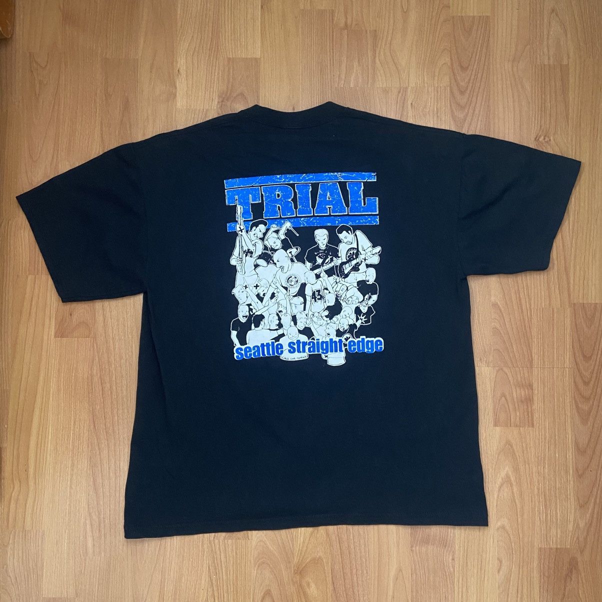 Band Tees Trial Seattle Straight Edge Hardcore Band T-Shirt Men’s XL Size US XL / EU 56 / 4 - 4 Thumbnail