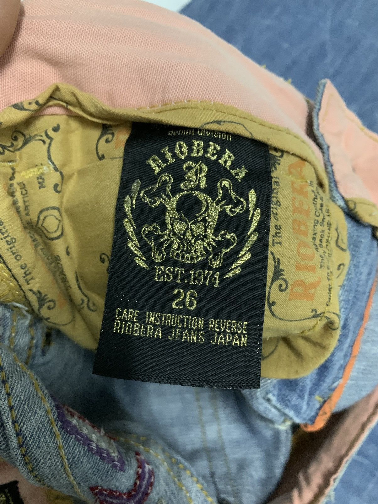 If Six Was Nine × Le Grande Bleu (L.G.B.) × Tornado Mart Japan Riobera Jeans Flare Denim Fancy Size 30" / US 8 / IT 44 - 8 Thumbnail