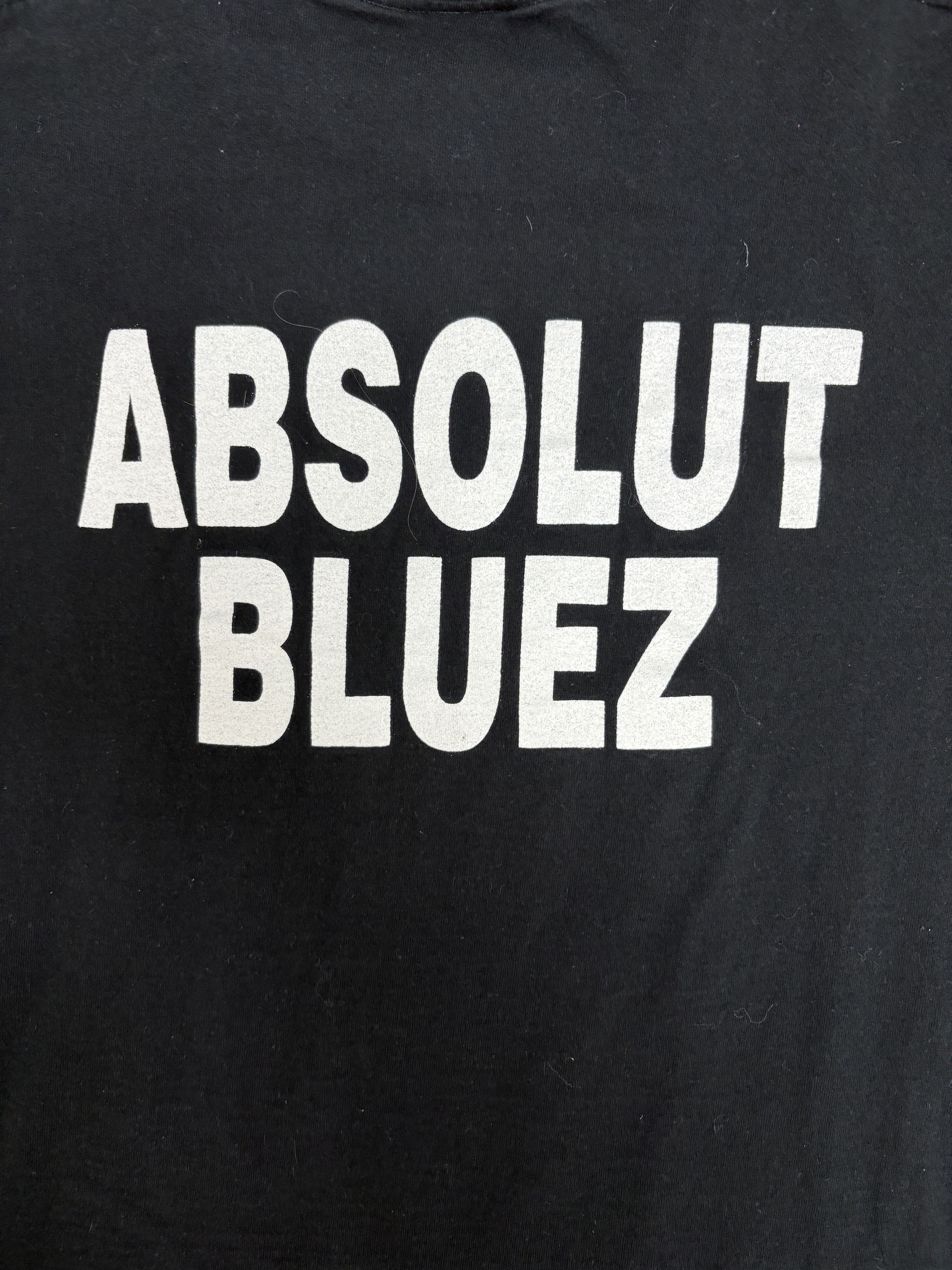Vintage Absolut Bluez Band Vintage Black T-Shirt Tee Size US XL / EU 56 / 4 - 5 Thumbnail