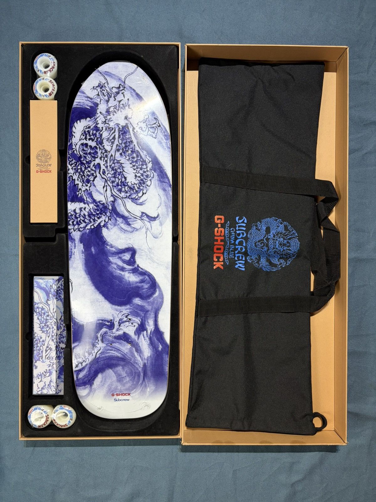 G Shock Subcrew X G Shock blue and white porcelain skateboard set Size ONE SIZE - 2 Thumbnail