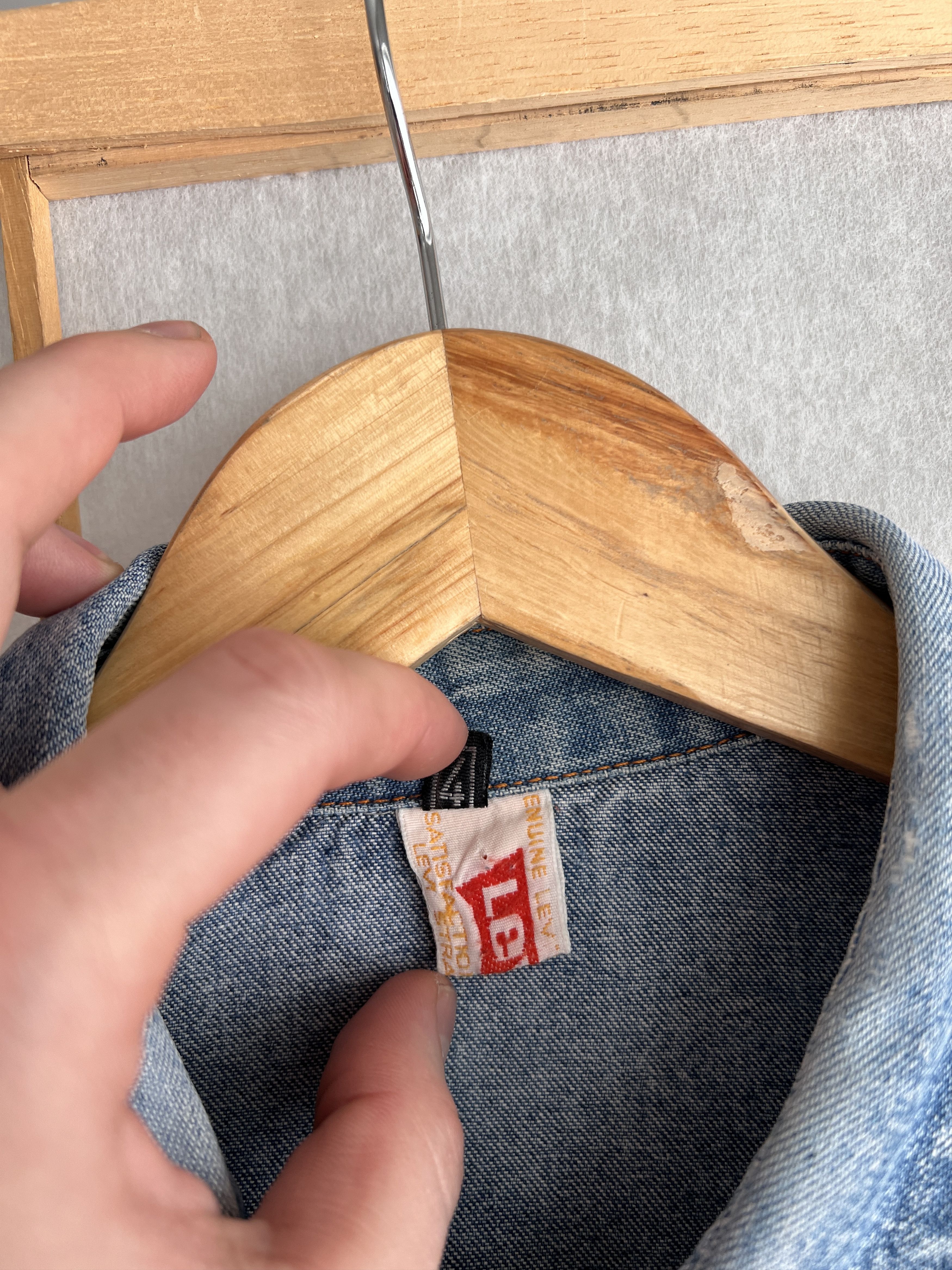 Levi's Vintage Clothing Archive 70s 80s Levis vintage orange tab western denim shirt Size US L / EU 52-54 / 3 - 9 Thumbnail
