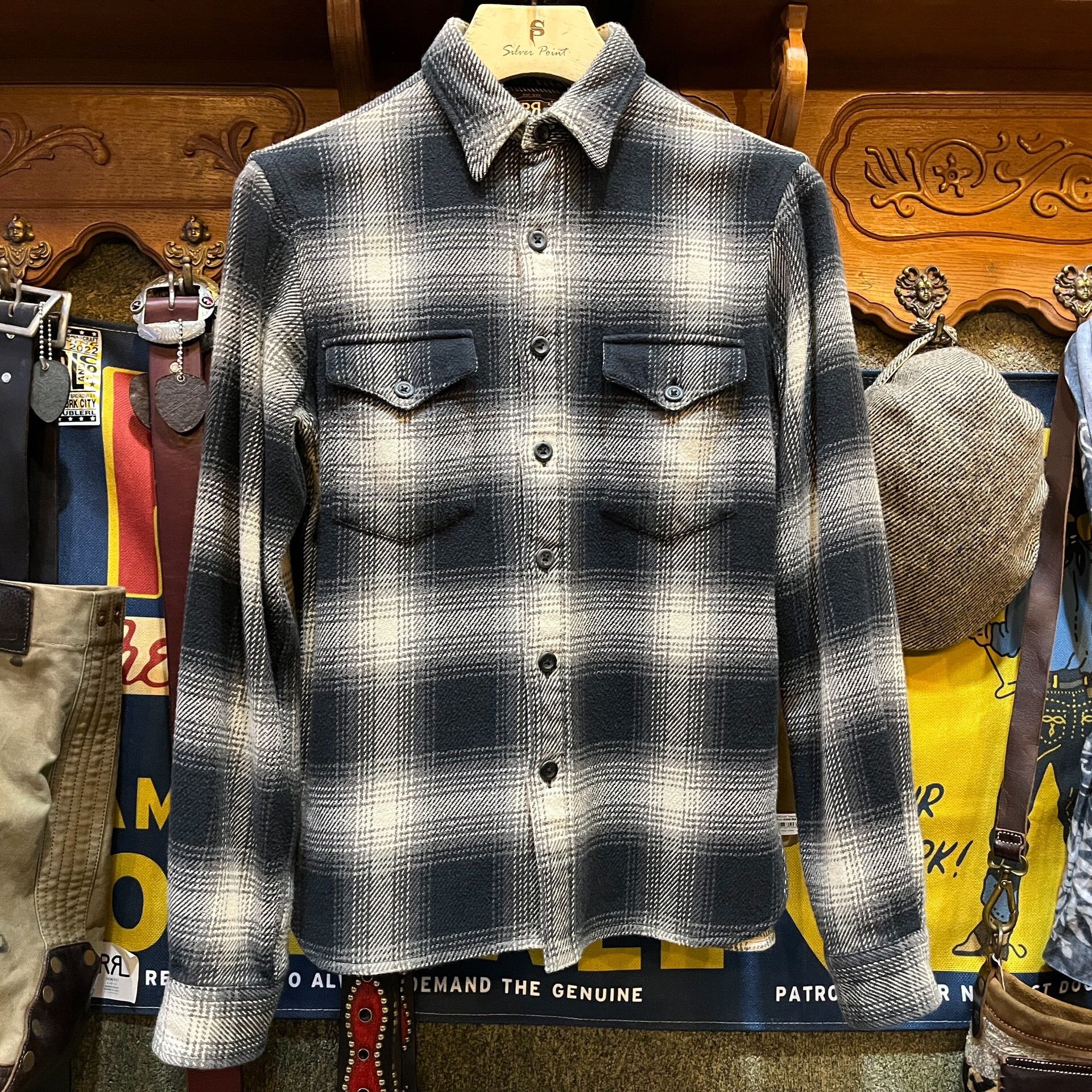 RRL Ralph Lauren RRL Double RL Wool Plaid Shirt Size US S / EU 44-46 / 1 - 1 Thumbnail