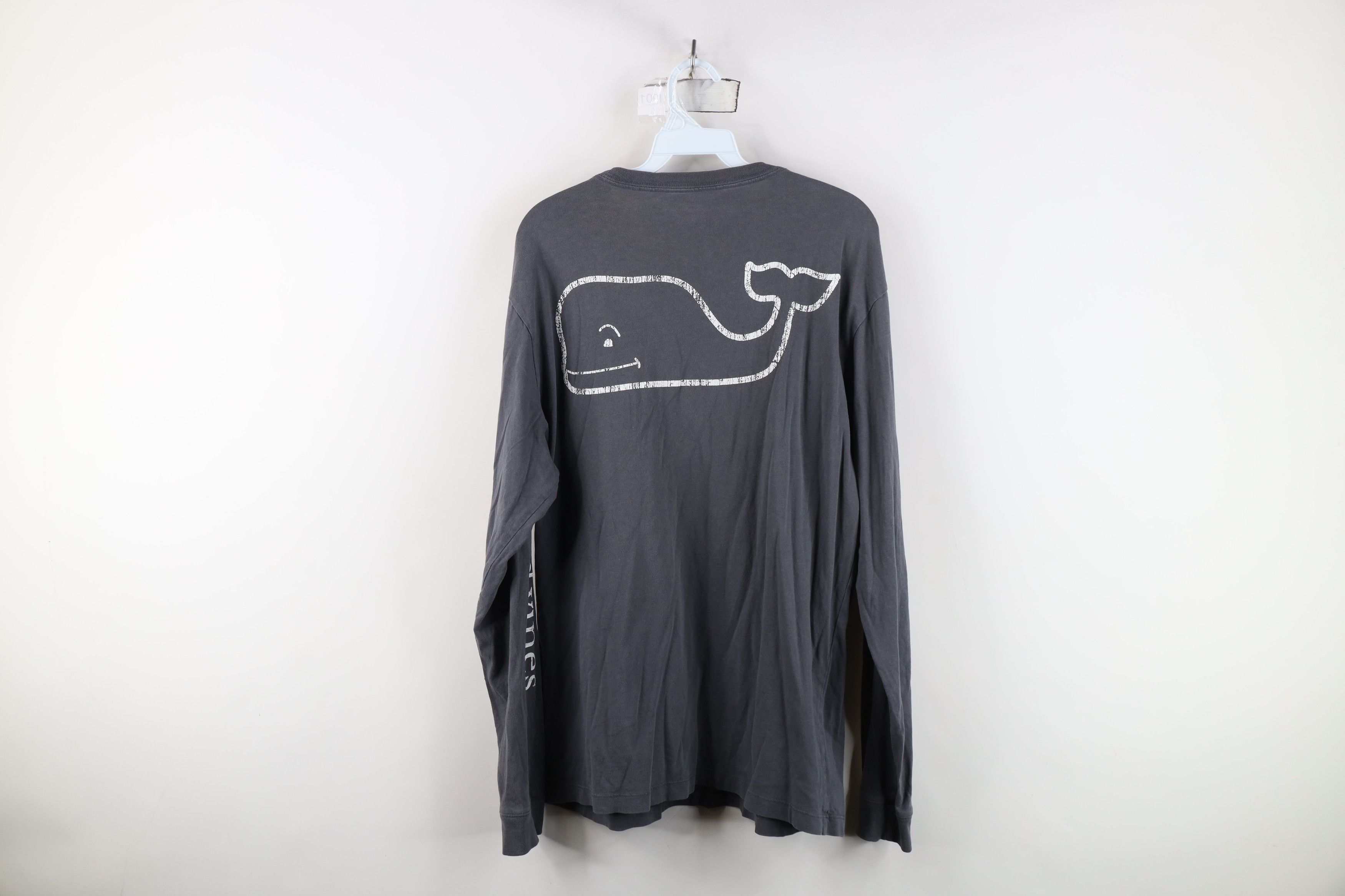 Vineyard Vines Vineyard Vines Spell Whale Long Sleeve Pocket T-Shirt Gray Size US M / EU 48-50 / 2 - 12 Thumbnail