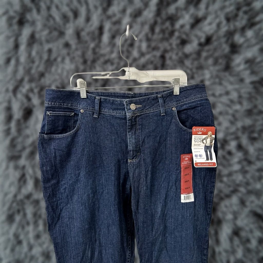 Vintage Riders by Lee Jeans Womens 20x30 Dark Wash Slim Relaxed Fit Straight Leg NWT Size 42" / US 20 - 1 Thumbnail