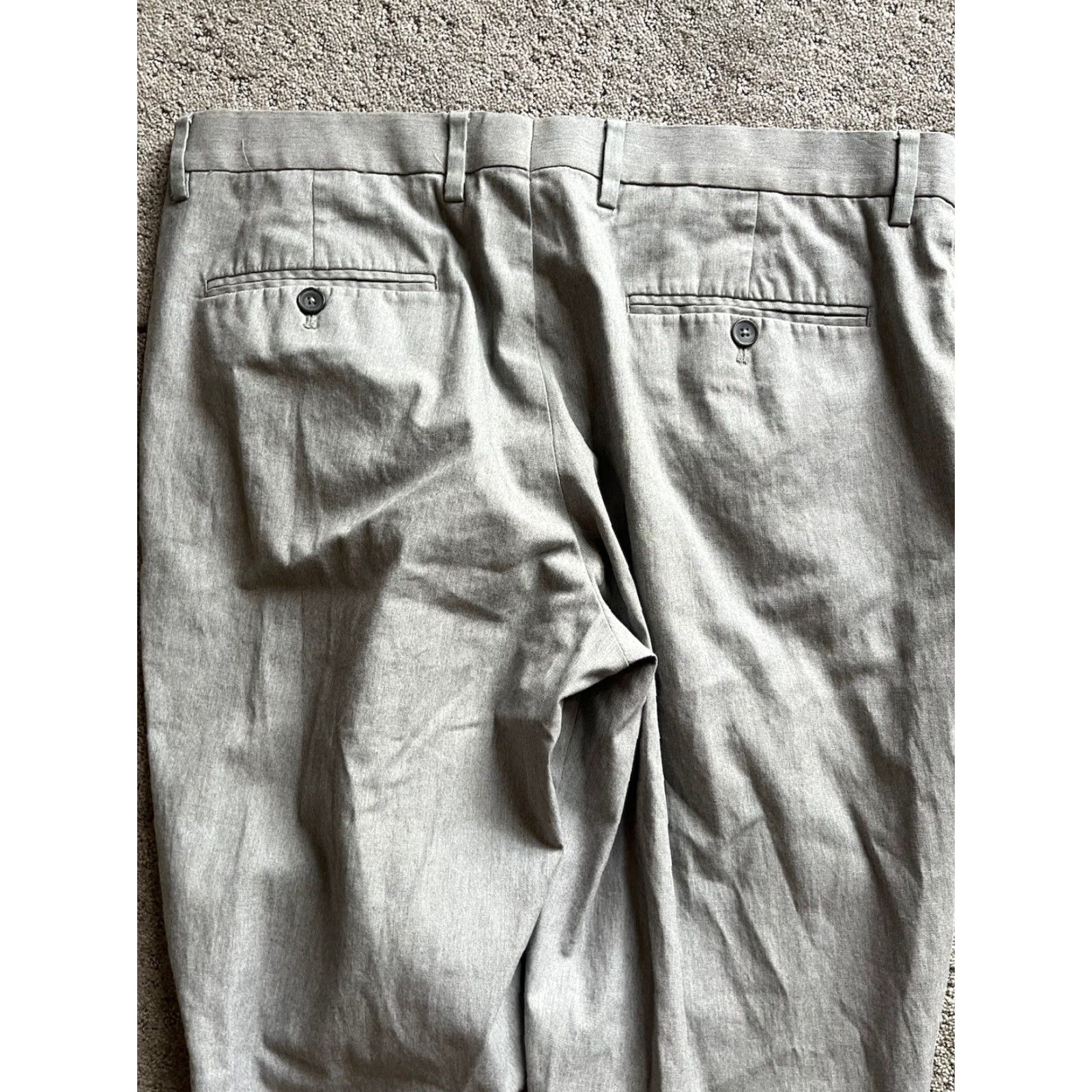 Express Express Photographer Dress Pants Mens 34x30 Gray Straight Leg Vintage No Size US 34 / EU 50 - 3 Thumbnail