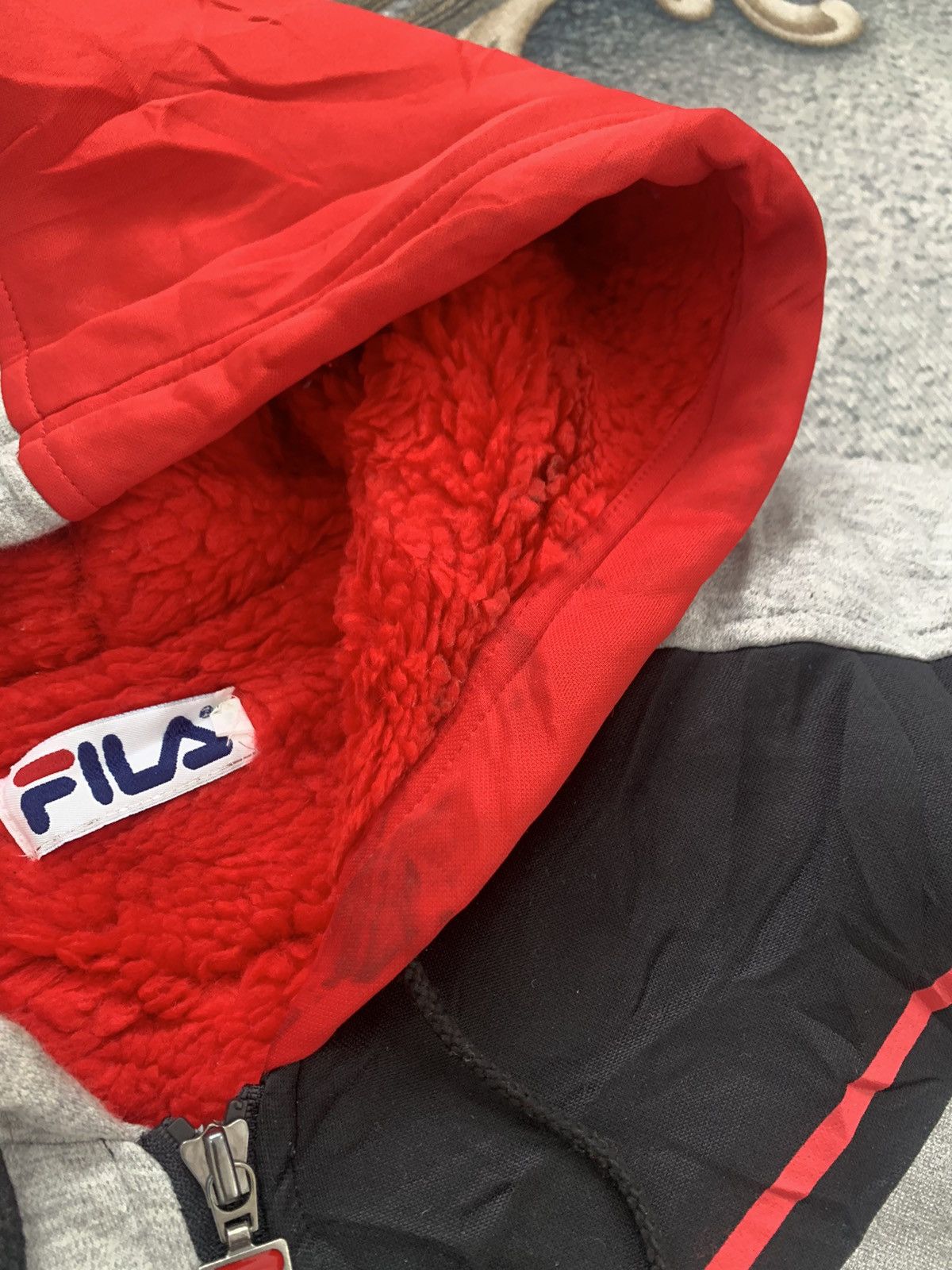 Fila × Sports Specialties FILA Big Logo Printed Jacket Hooded With Fleece Inner Size US L / EU 52-54 / 3 - 3 Thumbnail