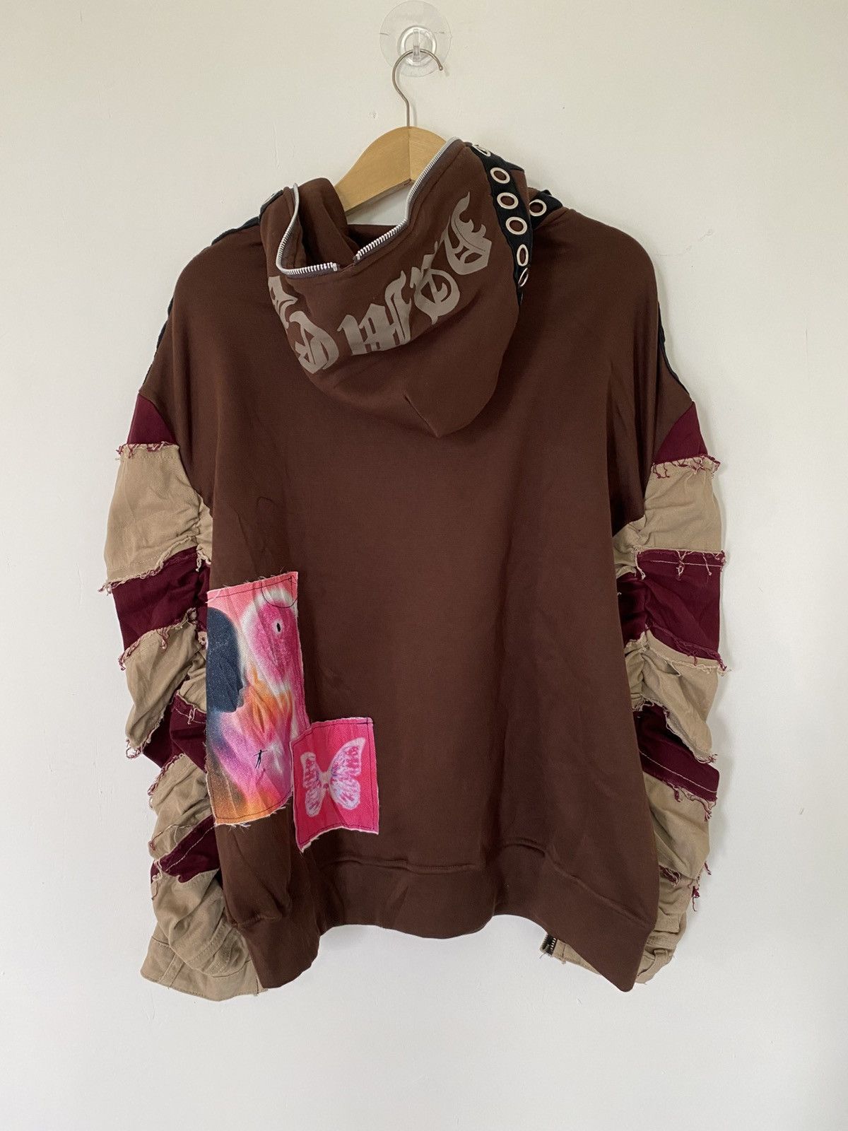 Japanese Brand × Vintage y2k japanese brand rework patchwork hoodie Size US XL / EU 56 / 4 - 5 Thumbnail