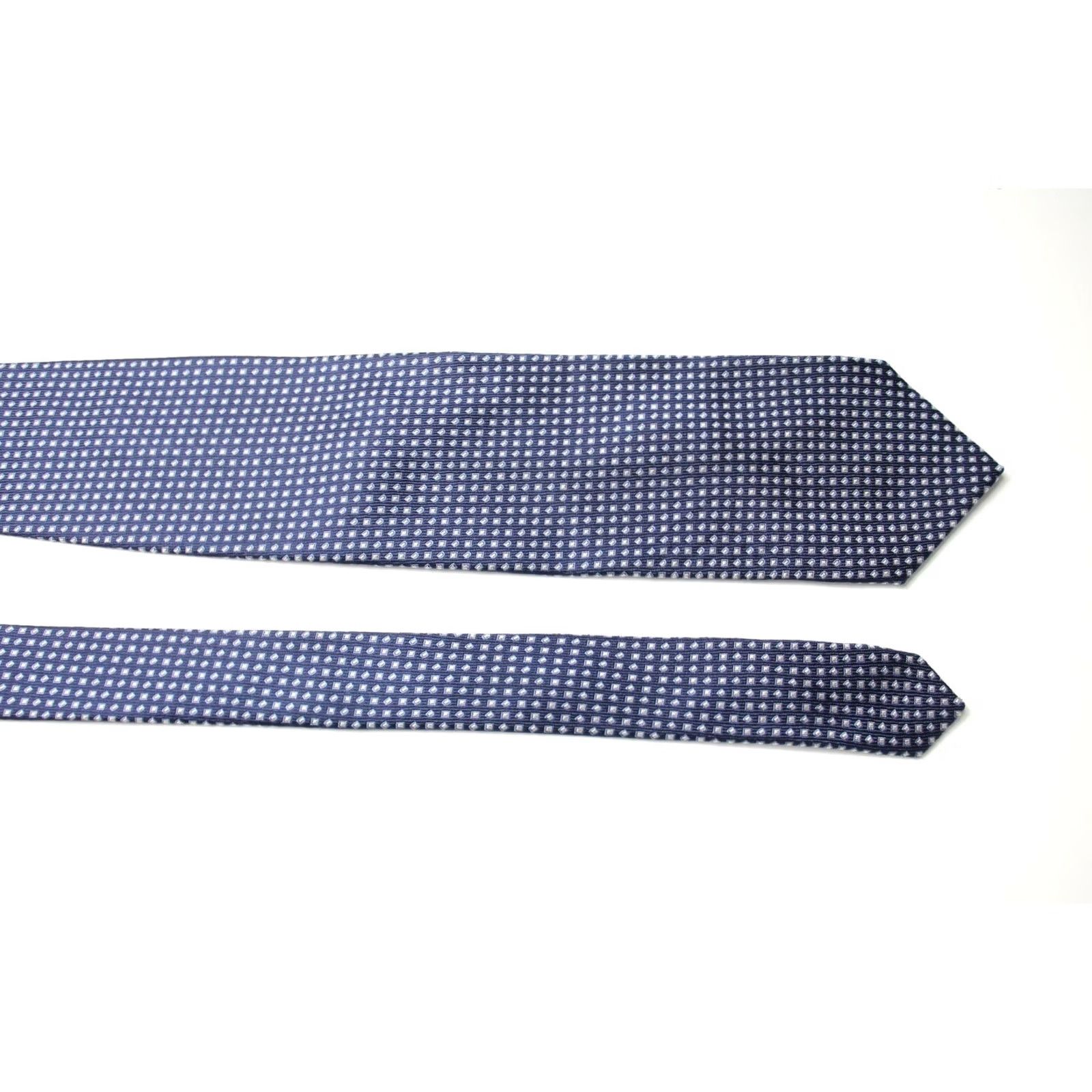 Vintage Amanda Silk Sovereign Tie Men One Size Classic Pointed Blue Patterned Size ONE SIZE - 4 Thumbnail