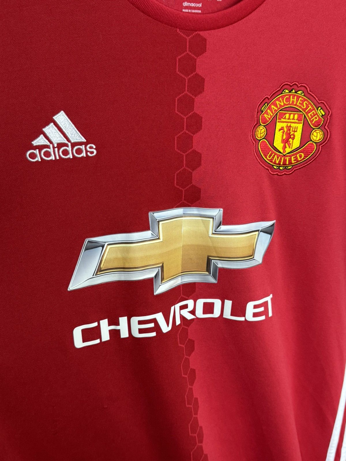 Adidas Manchester United 16/17 Home Football Jersey T-Shirt Size US L / EU 52-54 / 3 - 3 Thumbnail