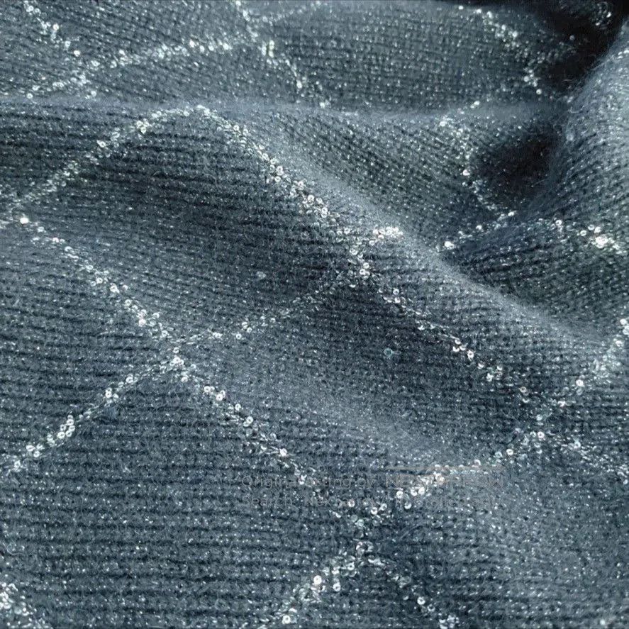 Saint Laurent Paris Saint Laurent Black Sequin Diamond Cardigan. Size XS / US 0-2 / IT 36-38 - 7 Thumbnail