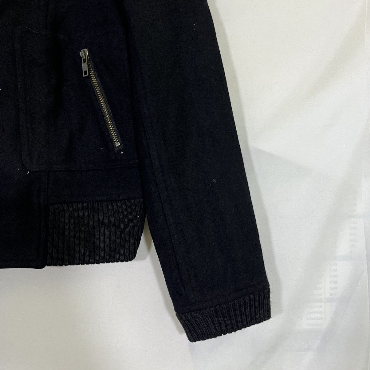 If Six Was Nine EMIT OF ENERGY RAY BEAMS WOOL WORKER STYLE BOMBER JACKET Size S / US 4 / IT 40 - 4 Thumbnail