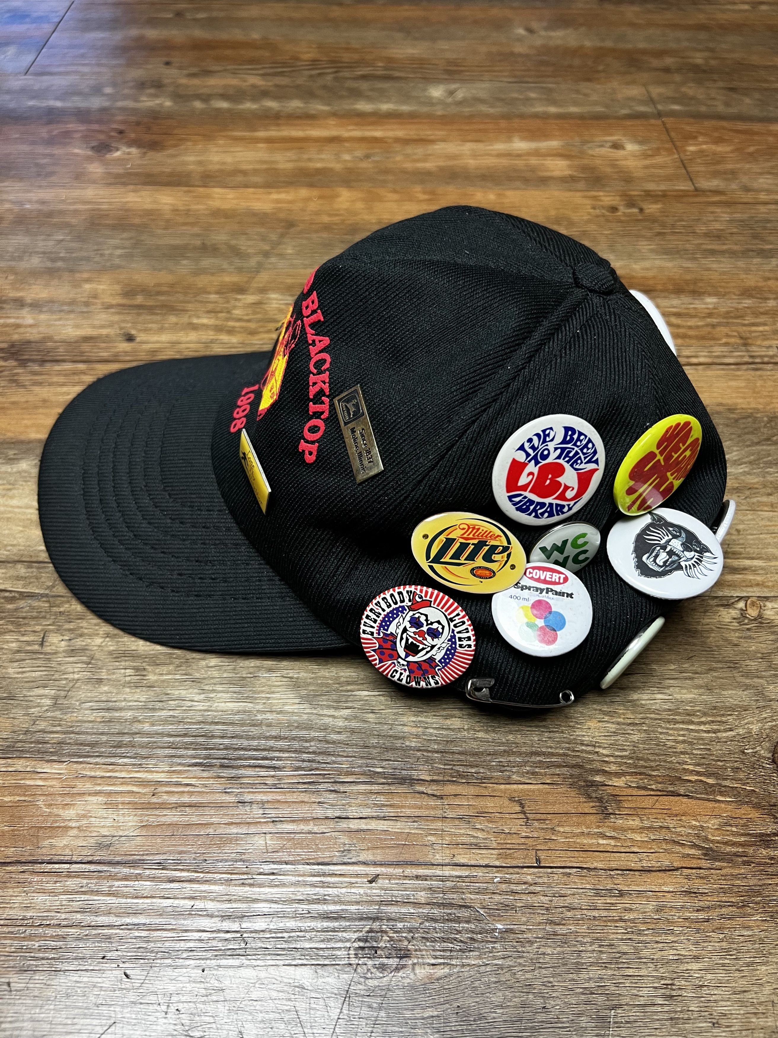 Vintage Vintage Rockford Blacktop 1998 - 5 Panel Snapback Hat w Pins Size ONE SIZE - 2 Thumbnail