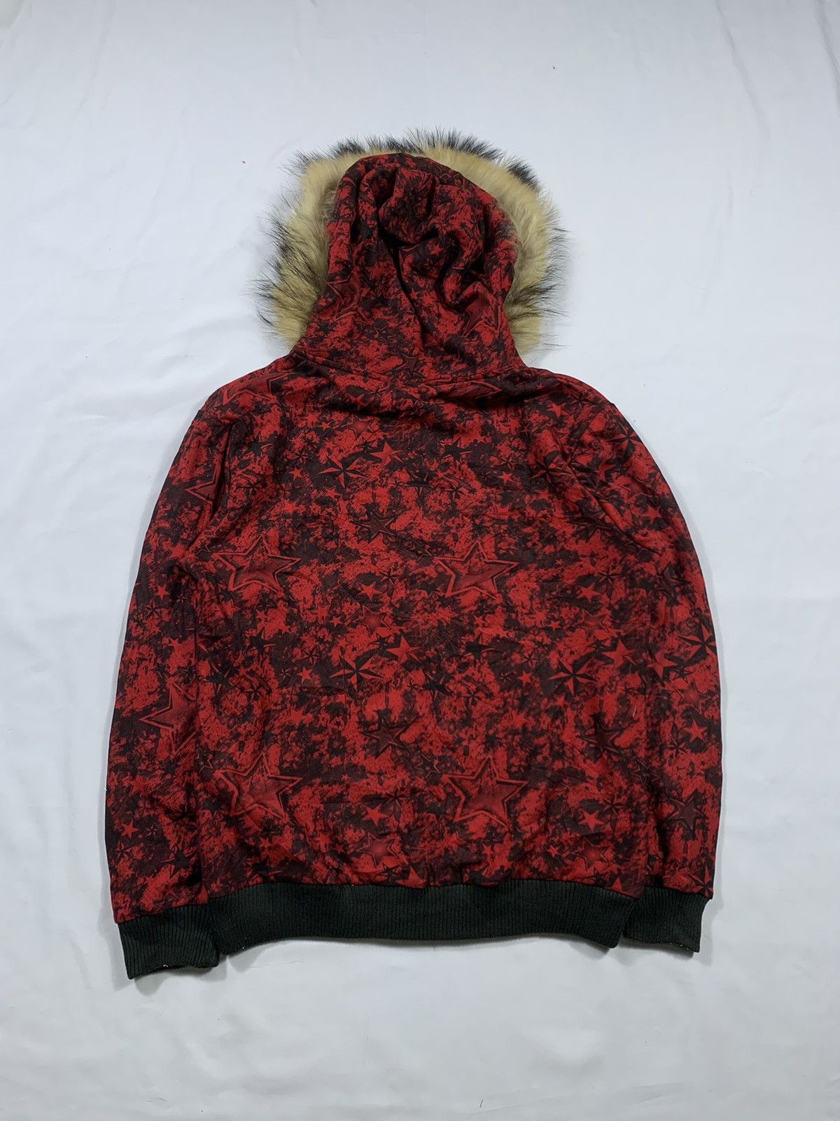If Six Was Nine Crazy Faux Fur Star zip Hoodie lgb ifsixwasnine Style Size US M / EU 48-50 / 2 - 2 Thumbnail