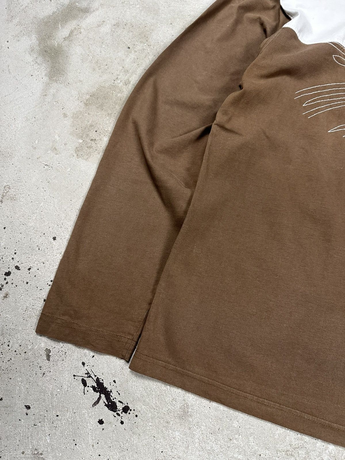Quiksilver Vintage Y2K Quiksilver Brown Long Sleeve Tee Embroidery Size US XL / EU 56 / 4 - 3 Thumbnail
