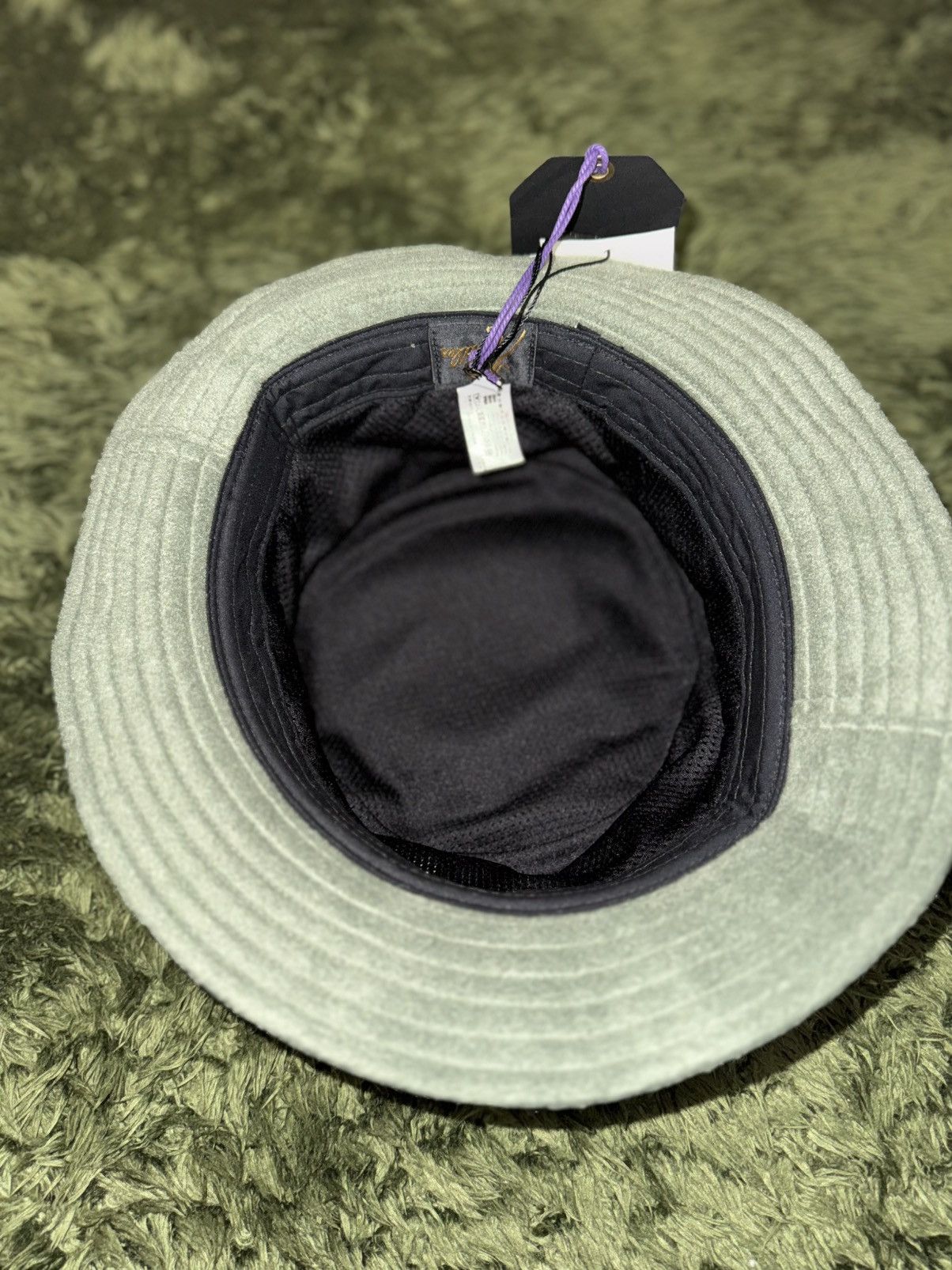 Needles [L] Needles Poly Fleece Embroidered Logo Bucket Hat Green Size ONE SIZE - 5 Thumbnail