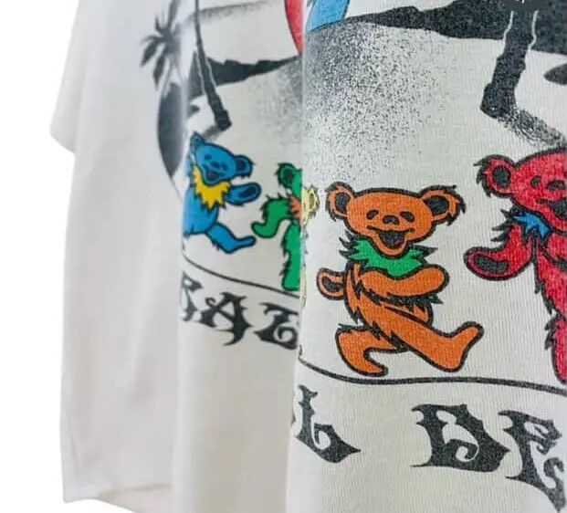 Grateful Dead GRATEFUL DEAD Liquid Blue Cropped Top Baby Tee Size XS / US 0-2 / IT 36-38 - 5 Thumbnail