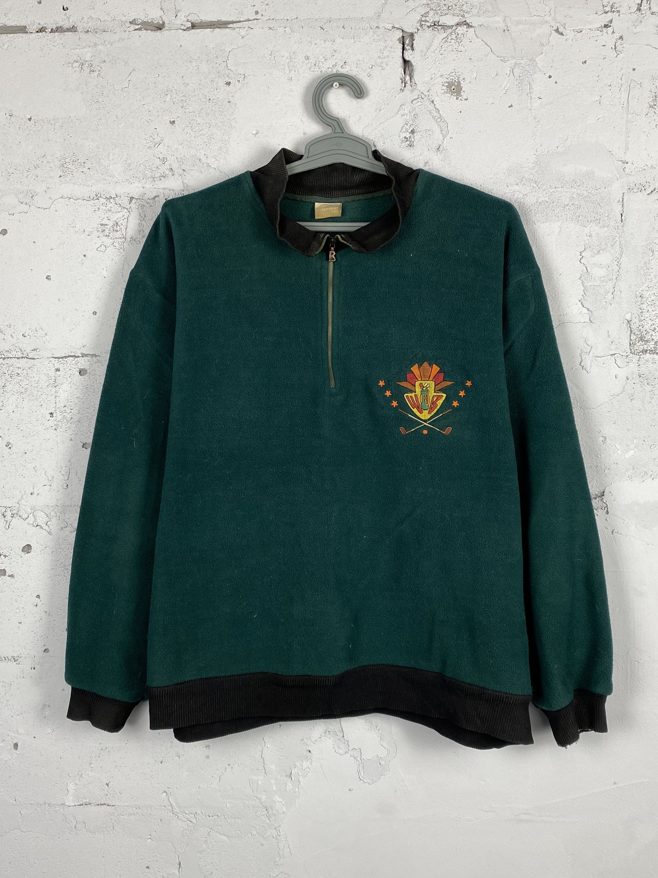Bogner × Vintage Bogner Vintage Ski Fleece 1/3 Zip Pullover Sweatshirt Size US M / EU 48-50 / 2 - 1 Thumbnail