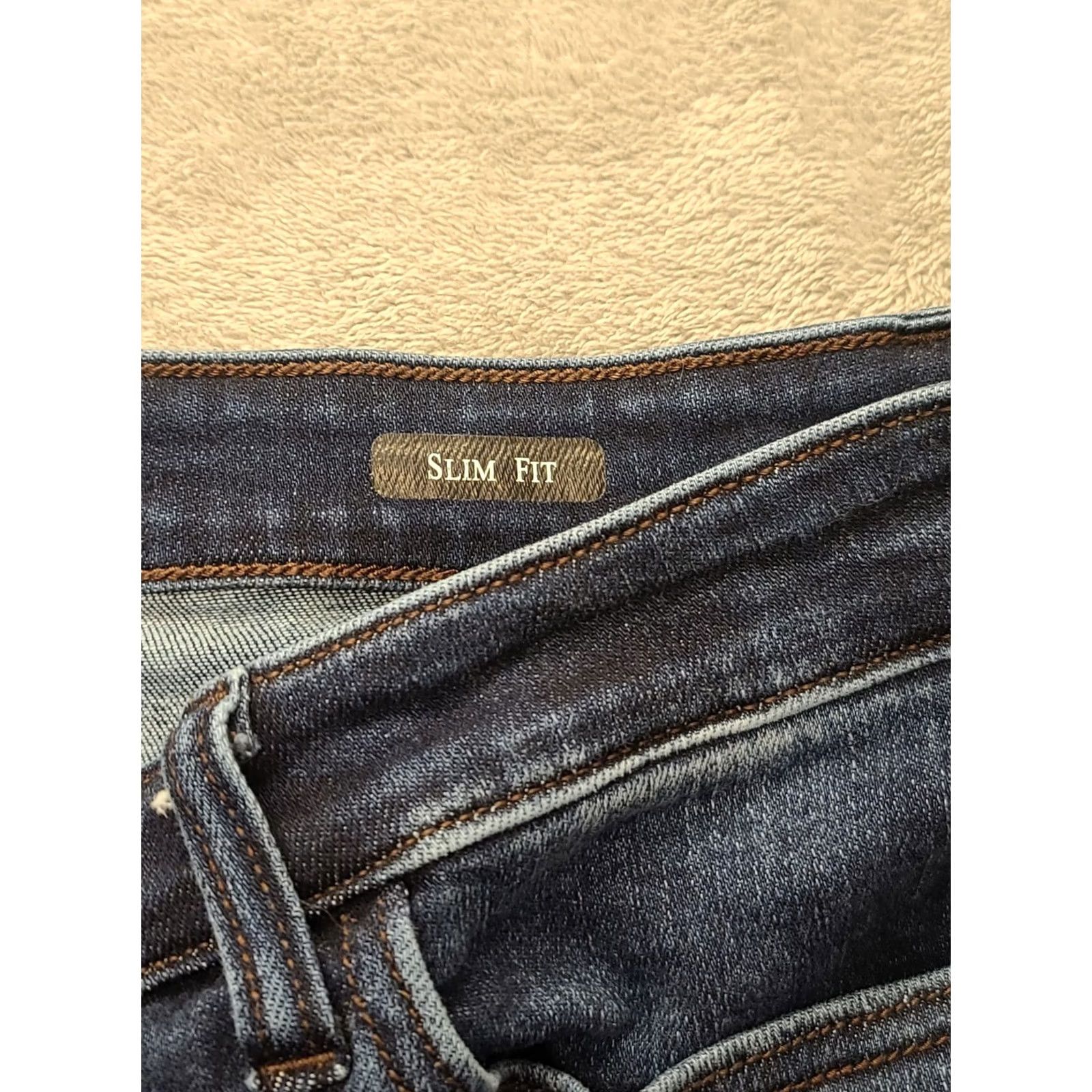 Vintage Judy Blue Jeans Slim Fit High Rise 11 Womens Boot Cut Blue Denim Comfort Distressed Spandex Size 30" / US 8 / IT 44 - 3 Thumbnail