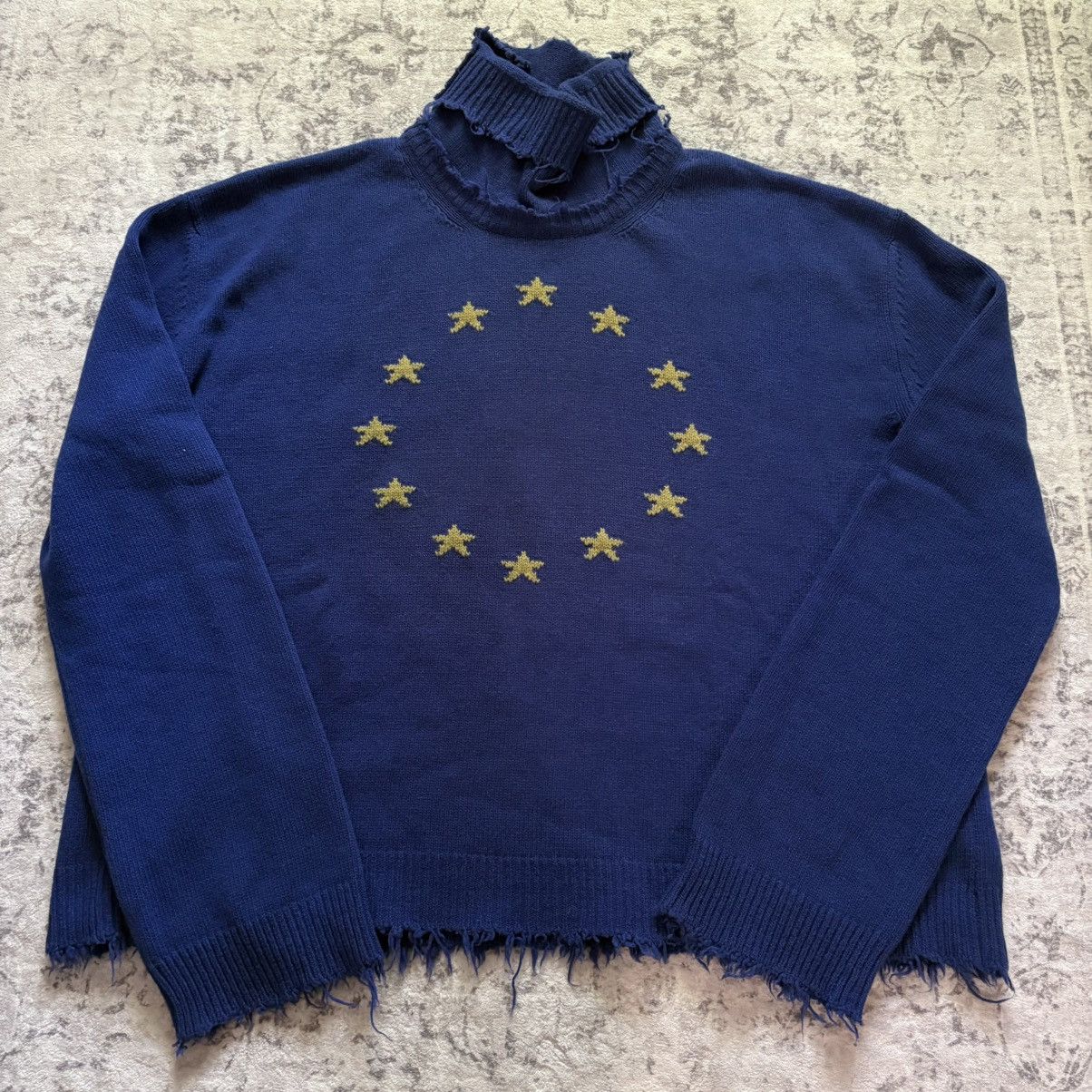 Vetements Vetements AW18 Europe Turtleneck Knit Sweater Oversized Size US XXL / EU 58 / 5 - 1 Thumbnail