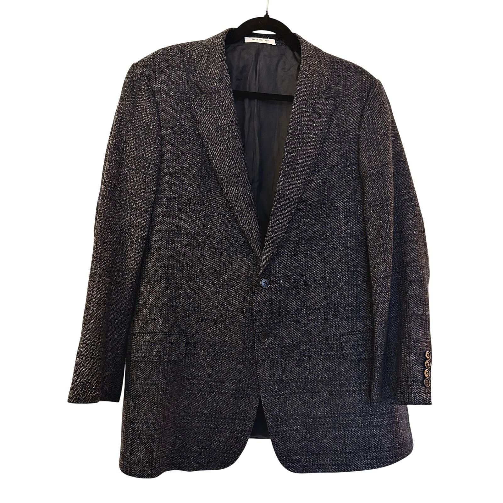Armani Collezioni Giorgio Armani Collezioni Wool Grey Sports Jacket Size 52R - 1 Thumbnail