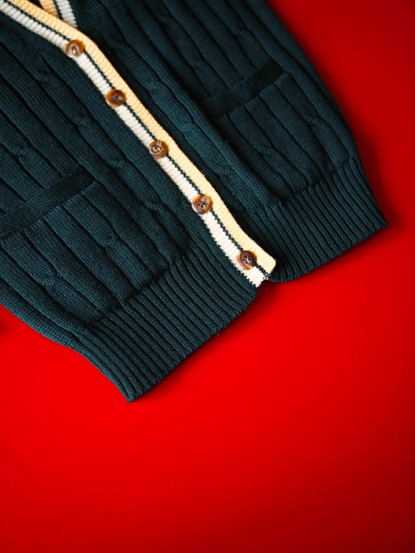 Burberry Burberry Vintage Forest Green Wool Sporty Preppy Cardigan Size M / US 6-8 / IT 42-44 - 5 Thumbnail