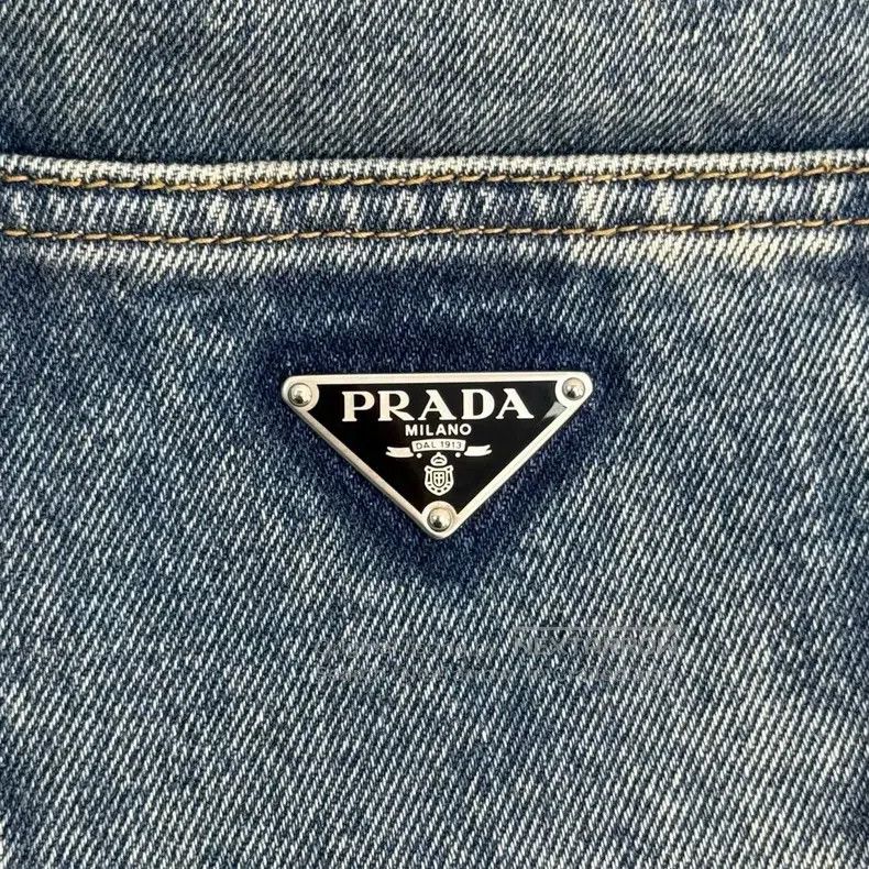 Prada Prada Blue washed triangle jeans Size US 28 / EU 44 - 8 Thumbnail