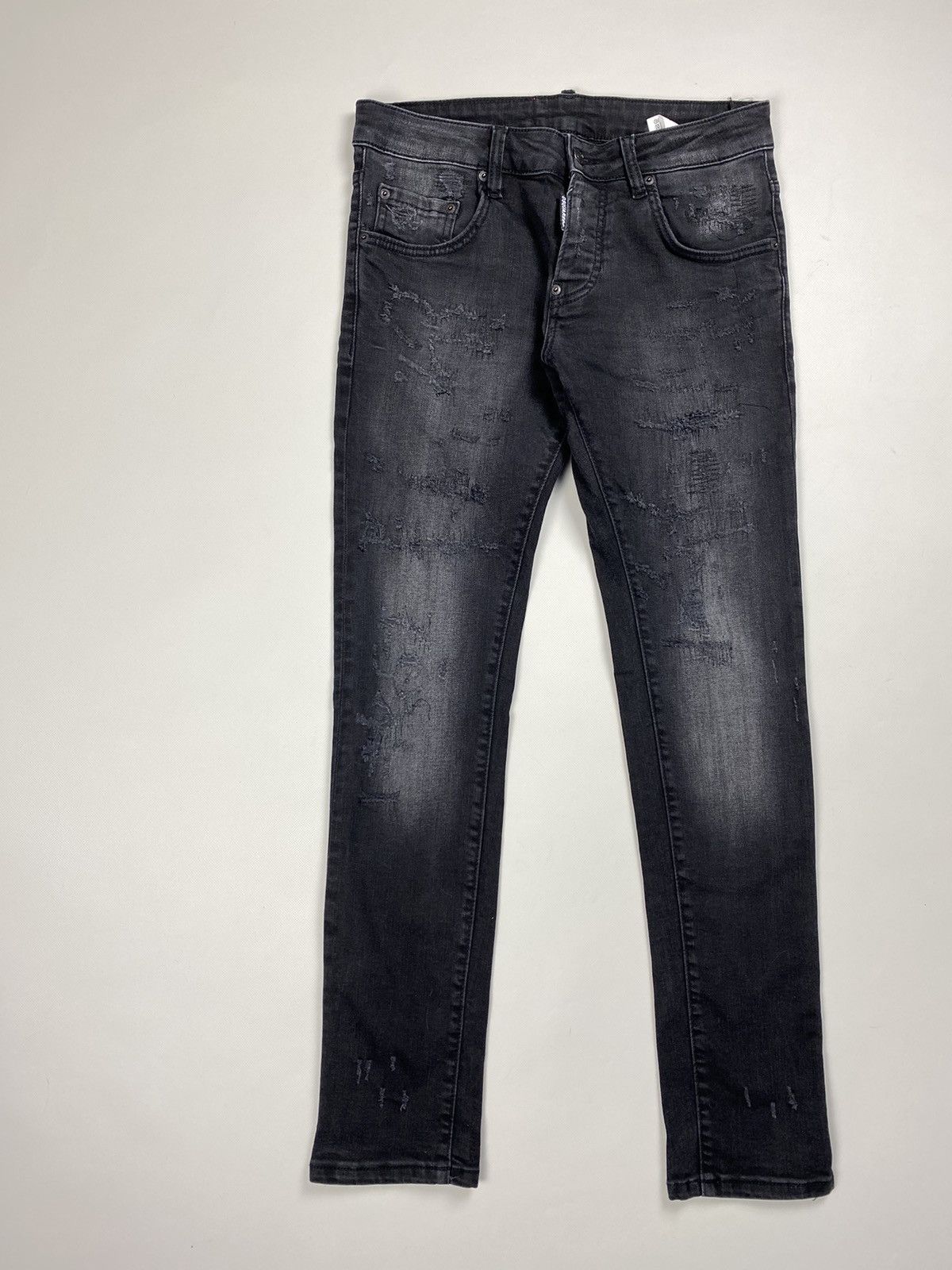 Dsquared2 Dsquared ladies skinny Dan Jean distressed denim jeans Size 30" / US 8 / IT 44 - 2 Thumbnail