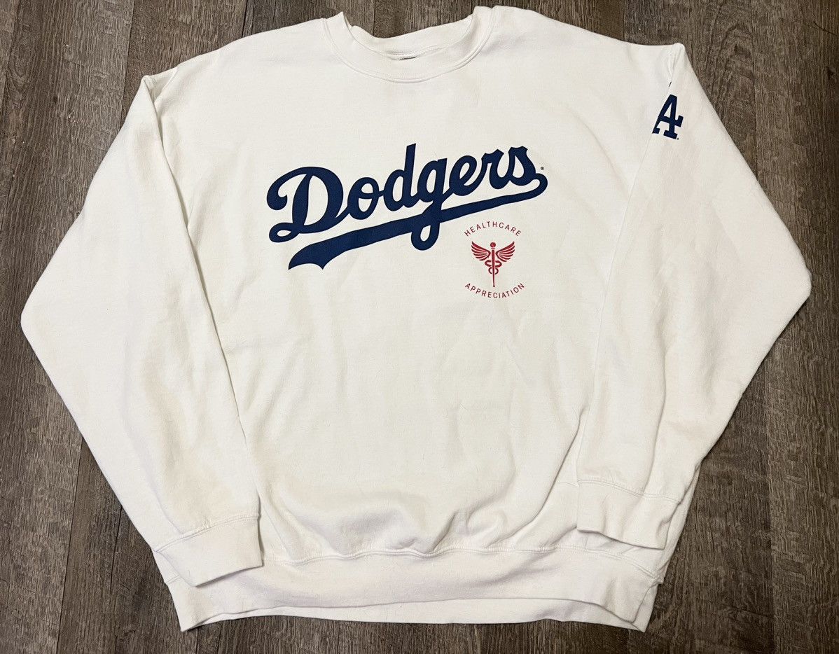 MLB Dodgers Healthcare Appreciation Day SGA Crewneck Sweater Size US XL / EU 56 / 4 - 1 Thumbnail