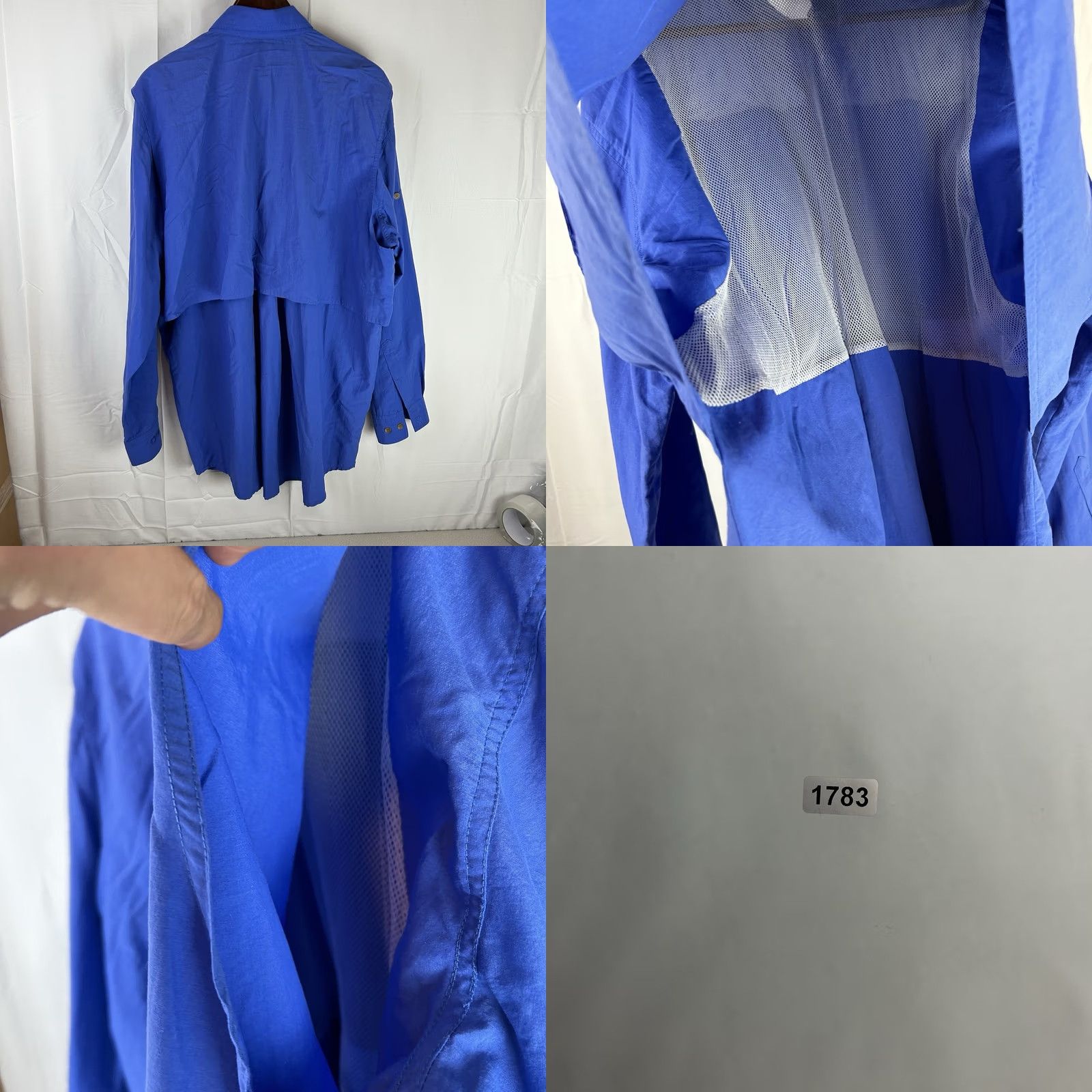 Orvis VINTAGE Orvis Fishing Shirt Men’s XL Blue Vented Front Pockets Roll Tab Sleeves Size US XL / EU 56 / 4 - 9 Thumbnail