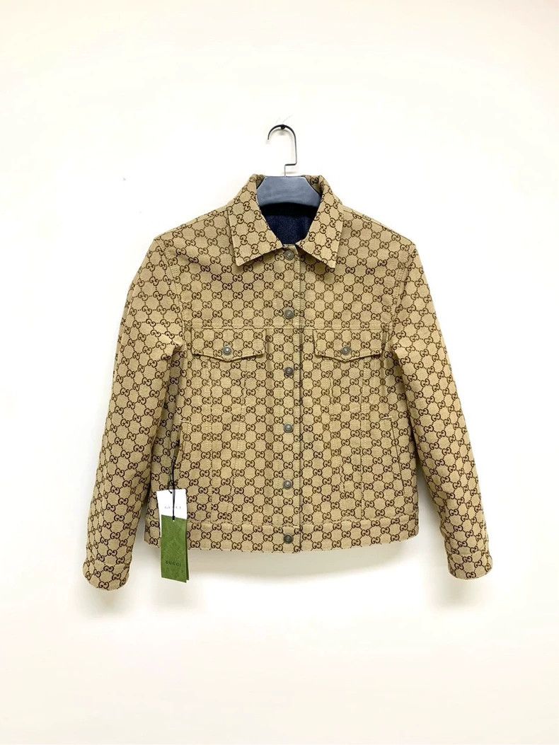 Gucci Gucci Gucci full print double G old flower double-sided jac Size US XS / EU 42 / 0 - 1 Thumbnail