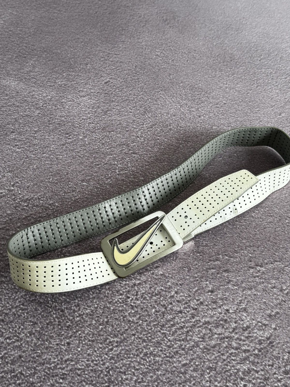 Nike Nike Vintage Drip Y2K Metal Swoosh Buckle Leather Belt Size ONE SIZE - 1 Thumbnail
