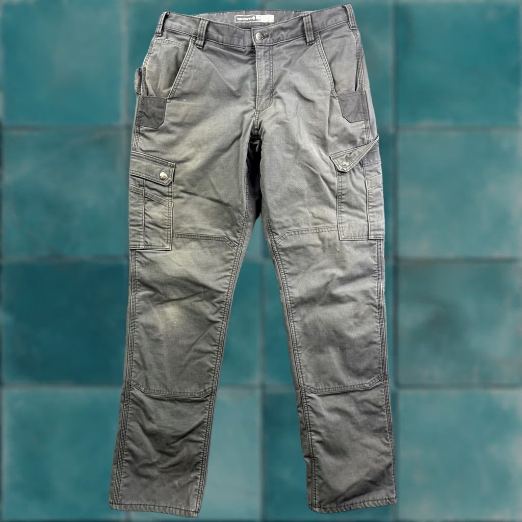 Carhartt Carhartt Pants Mens 34x31 Gray Relaxed Work Cargo Insulated Fleece Lined BN5491-M Size US 34 / EU 50 - 1 Thumbnail