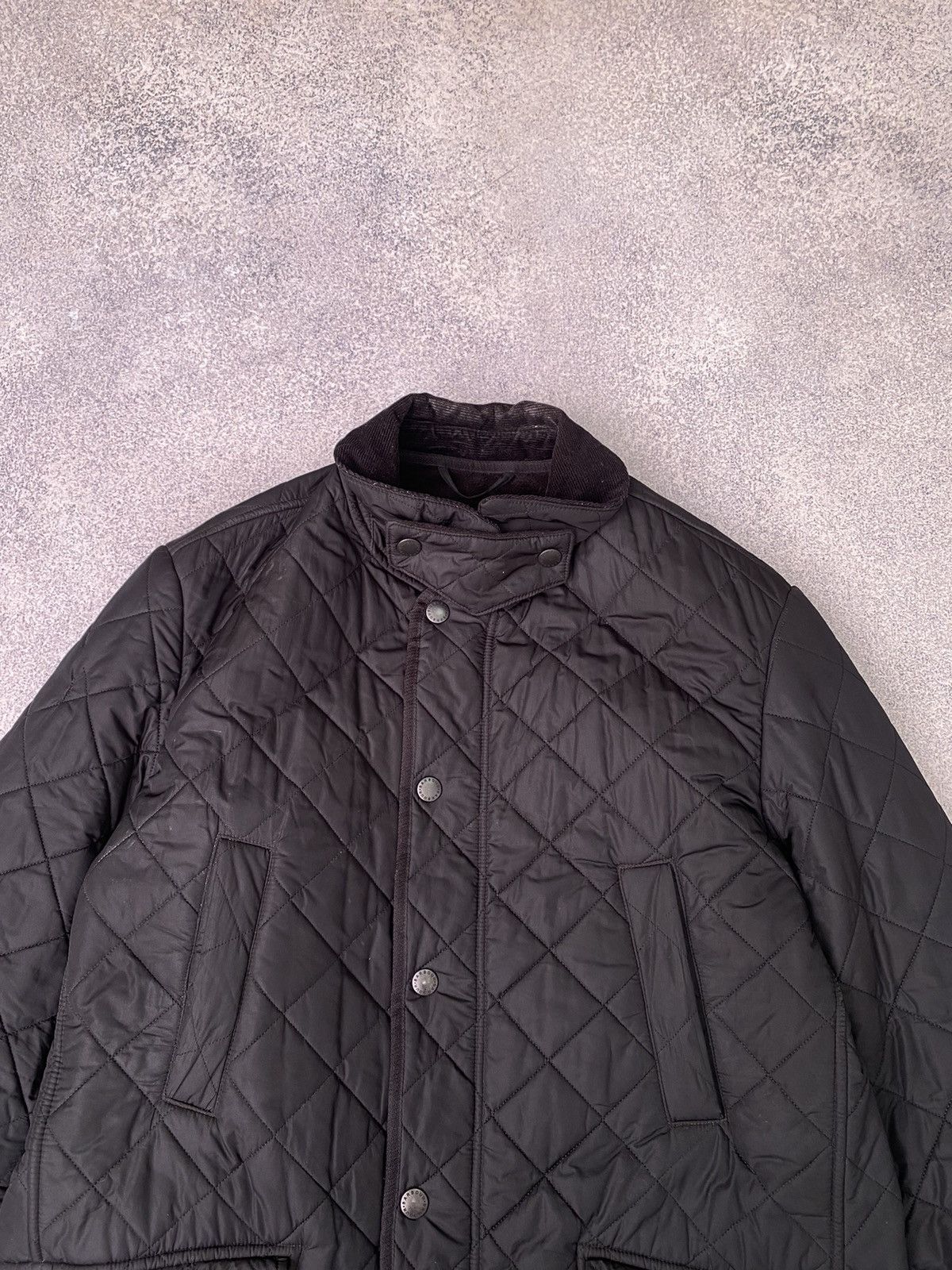 Barbour × Vintage Vintage Barbour Quilted Black Jacket Size US L / EU 52-54 / 3 - 7 Thumbnail