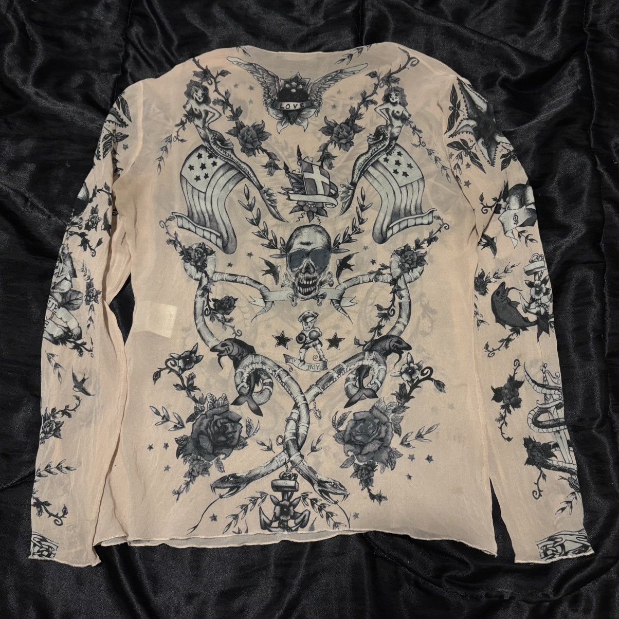 Alexander McQueen 2003 alexander mcqueen tattoo mesh long sleeve Size US S / EU 44-46 / 1 - 2 Thumbnail