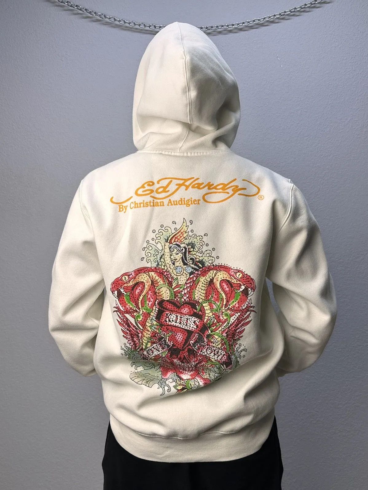 Christian Audigier Vintage Ed Hardy by Christian Audigier Hoodie Japan Opium Size US XL / EU 56 / 4 - 1 Thumbnail