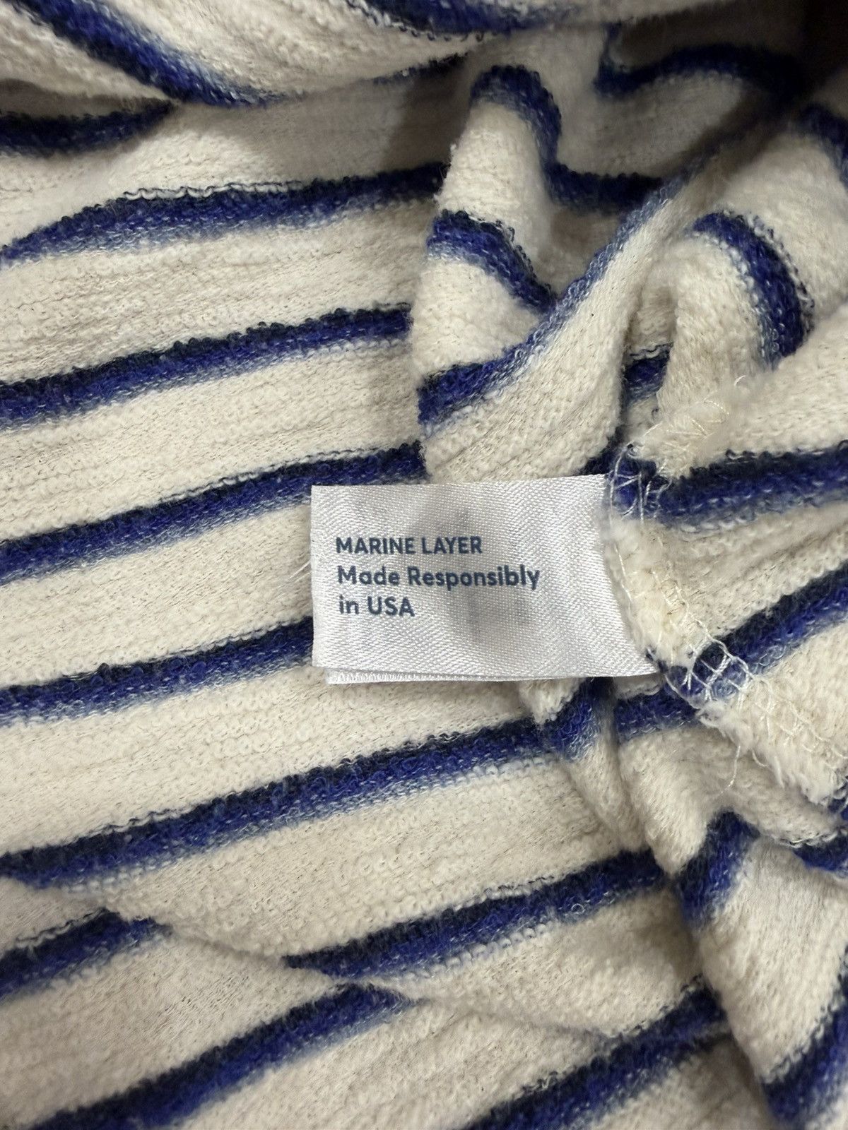 Marine Layer Terry toweling striped hoodie. Like New Size US S / EU 44-46 / 1 - 4 Thumbnail